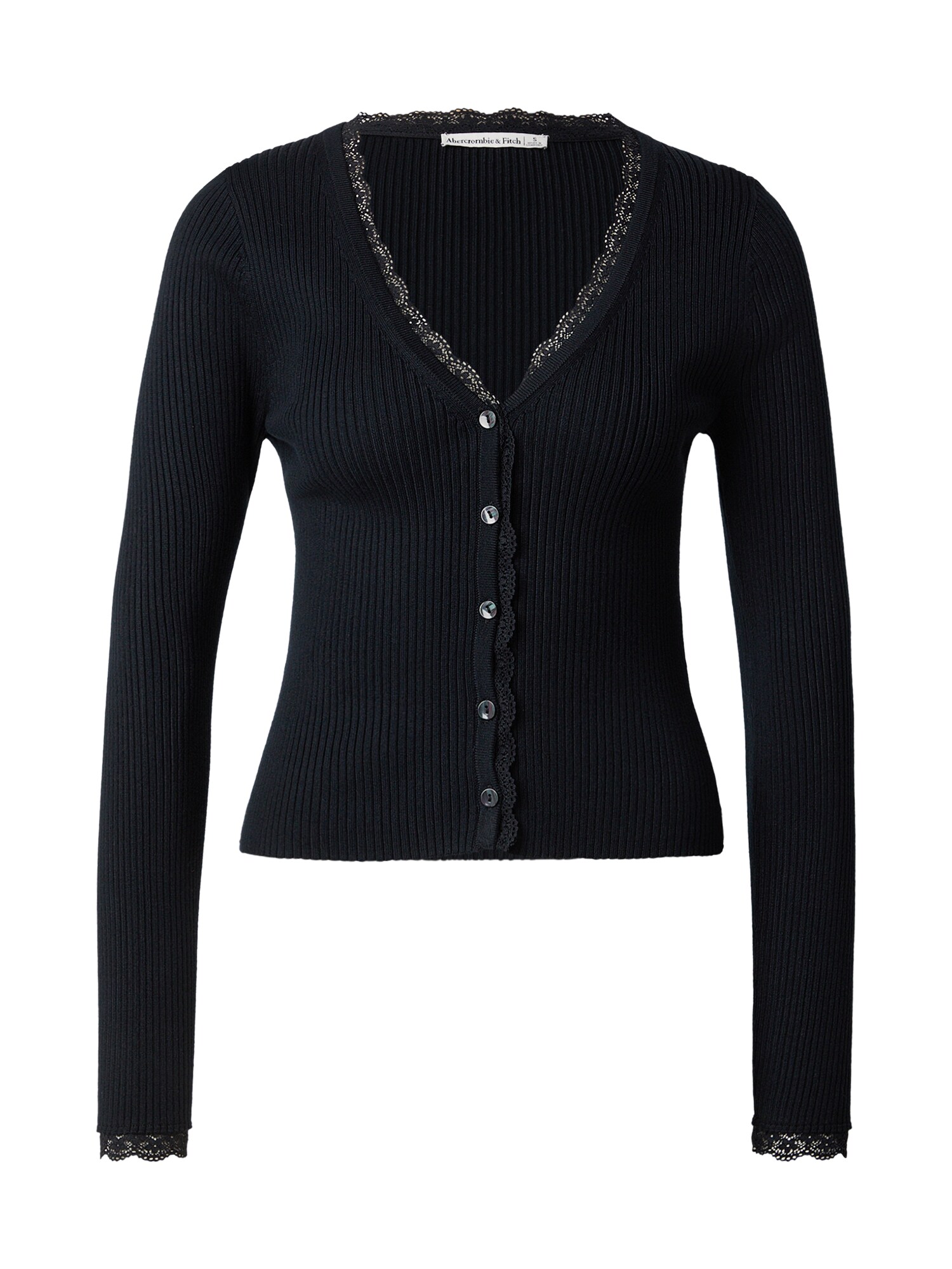 Abercrombie & Fitch Geacă tricotată  negru