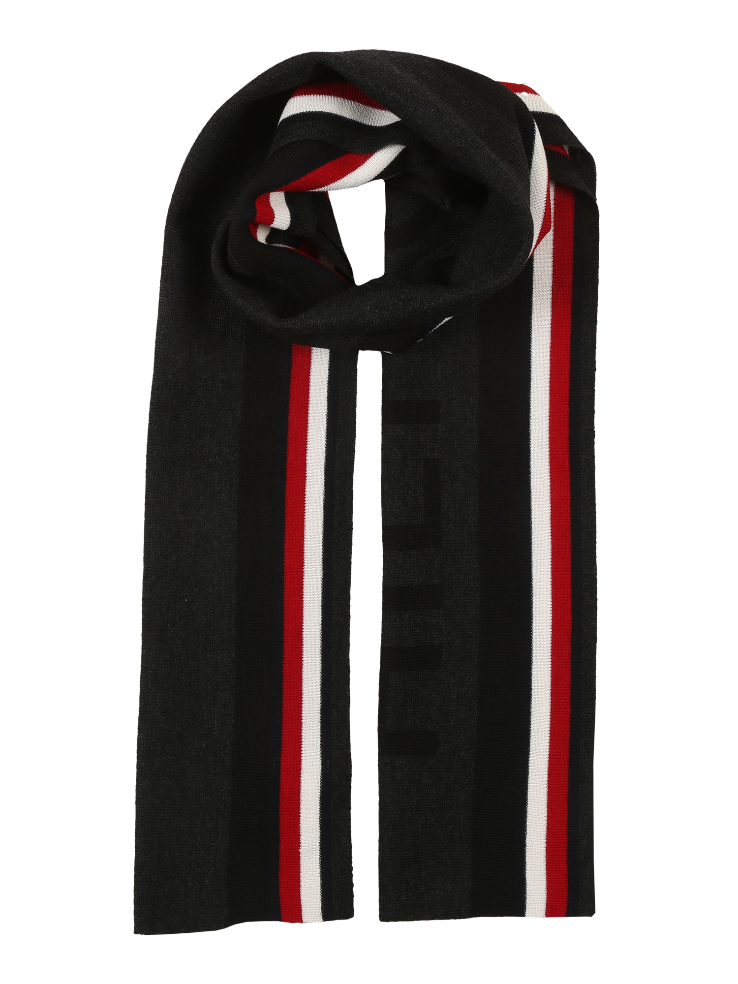 TOMMY HILFIGER Šalikas  juoda / balta / raudona
