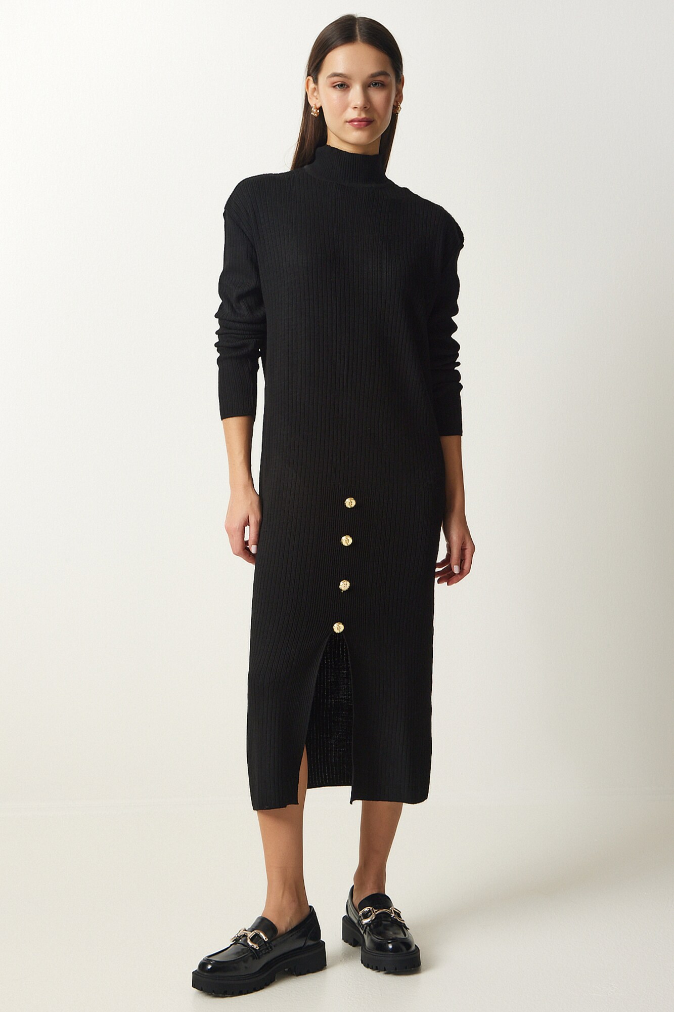 Happiness İstanbul Vestido de punto  negro