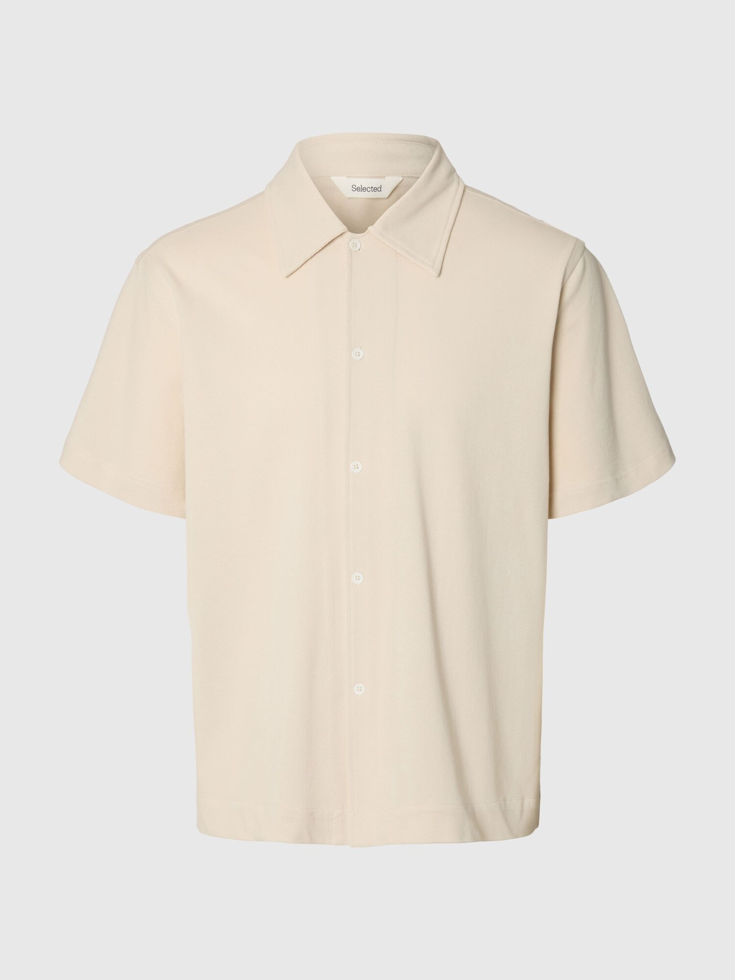 SELECTED Camisa  blanco lana