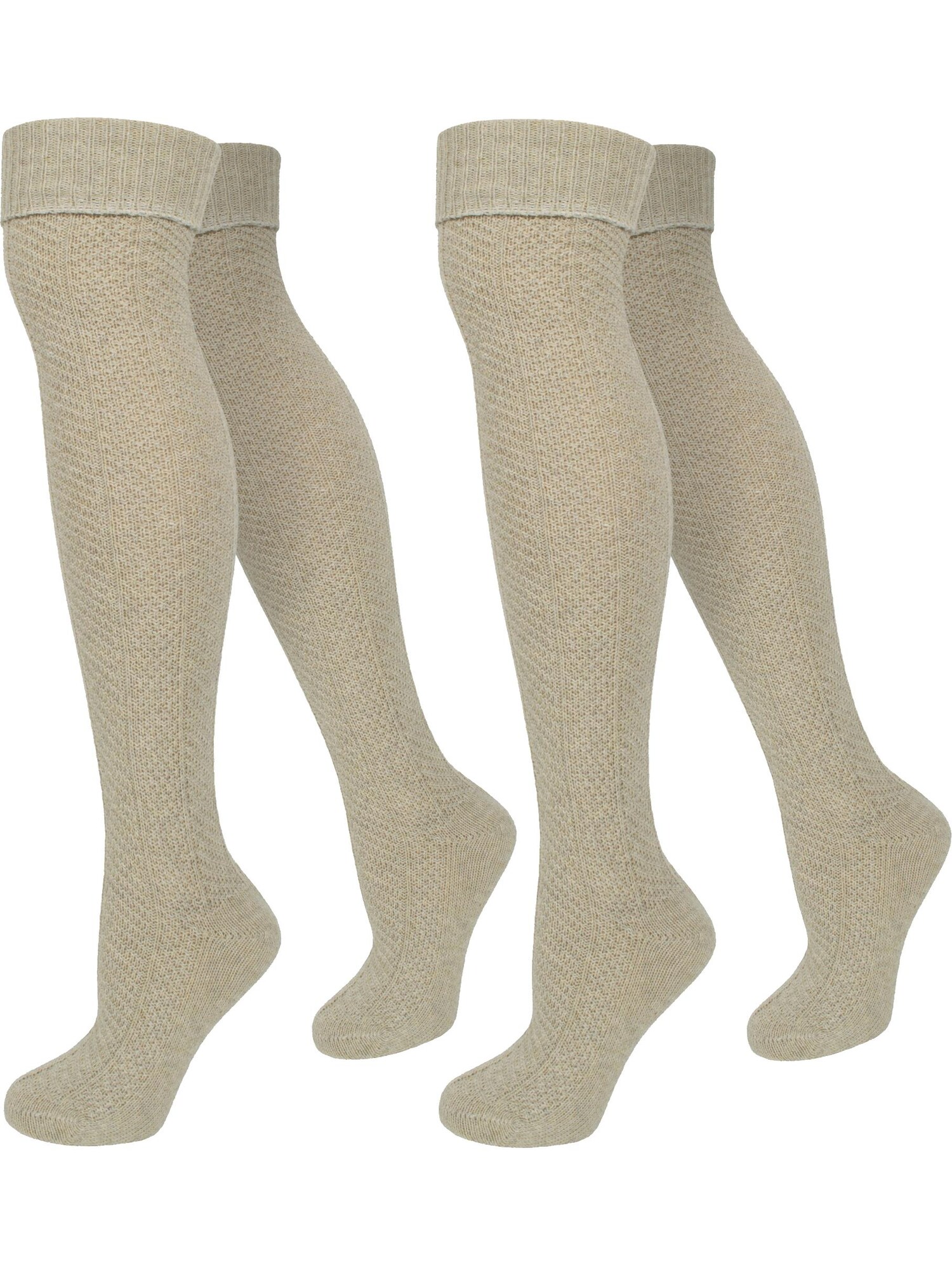 normani Calcetines sobre la rodilla  beige