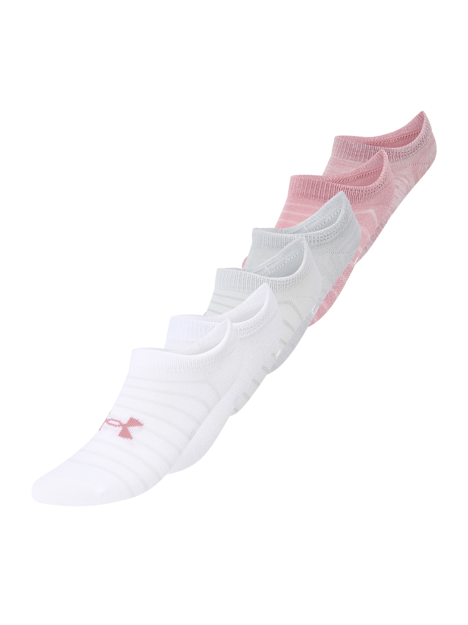 UNDER ARMOUR Športne nogavice  siva / roza / bela