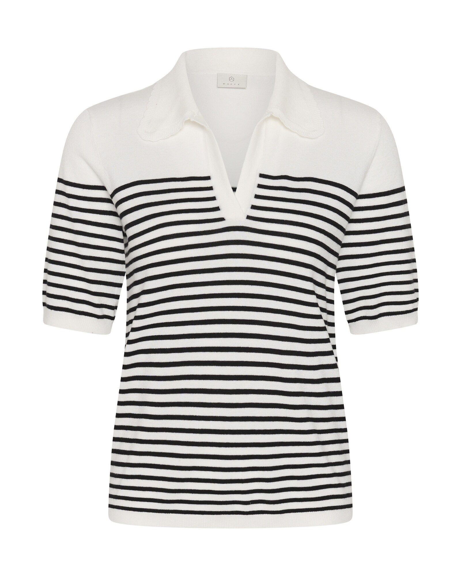 Kaffe Jersey 'Lizza'  negro / blanco