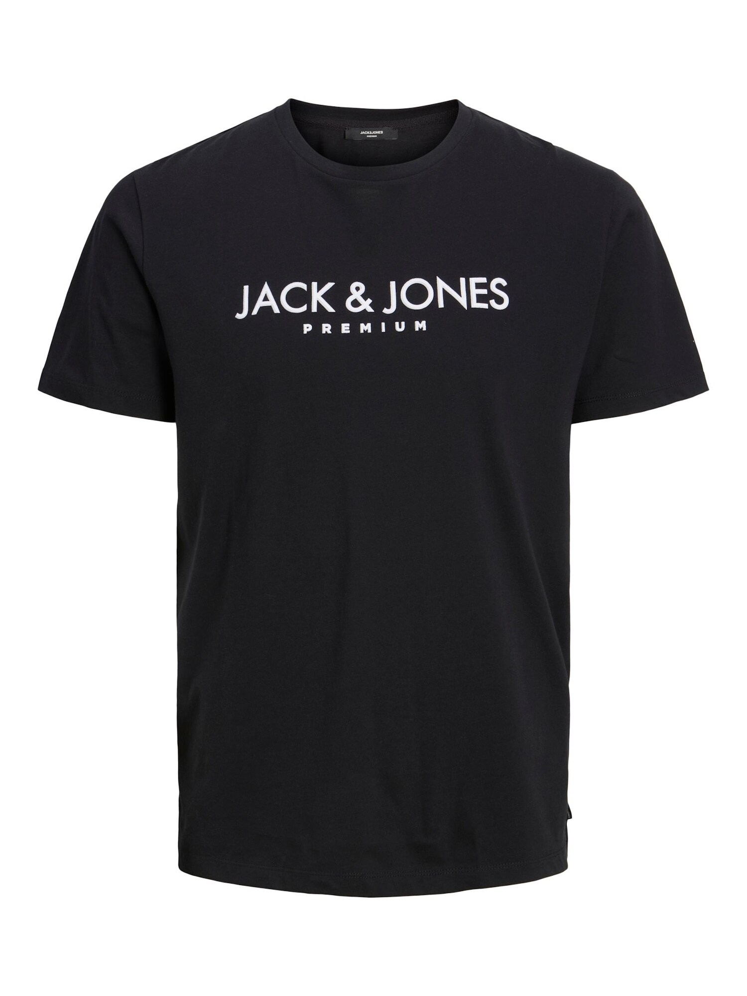 JACK & JONES Tričko 'BLAJake' čierna / biela