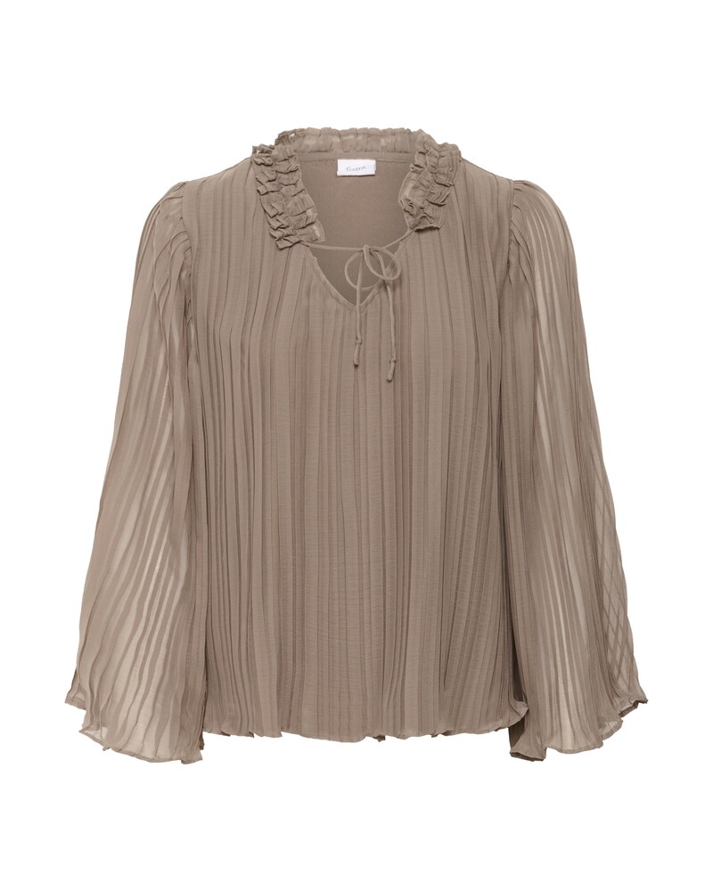 SAINT TROPEZ Bluse Damen Größe XS dunkelbeige
