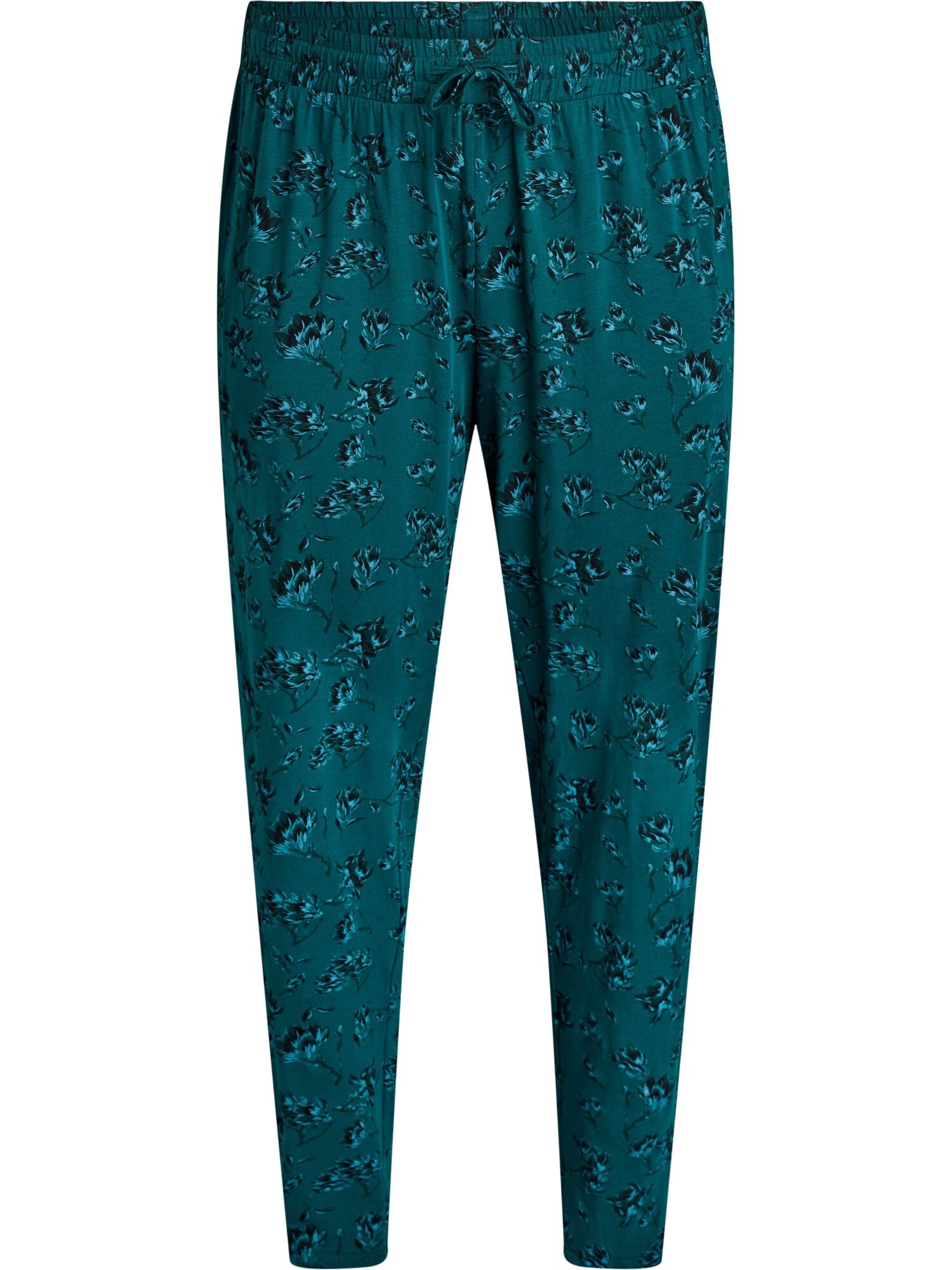 Zizzi Pantaloni de pijama Mdana  turcoaz / verde smarald / verde închis