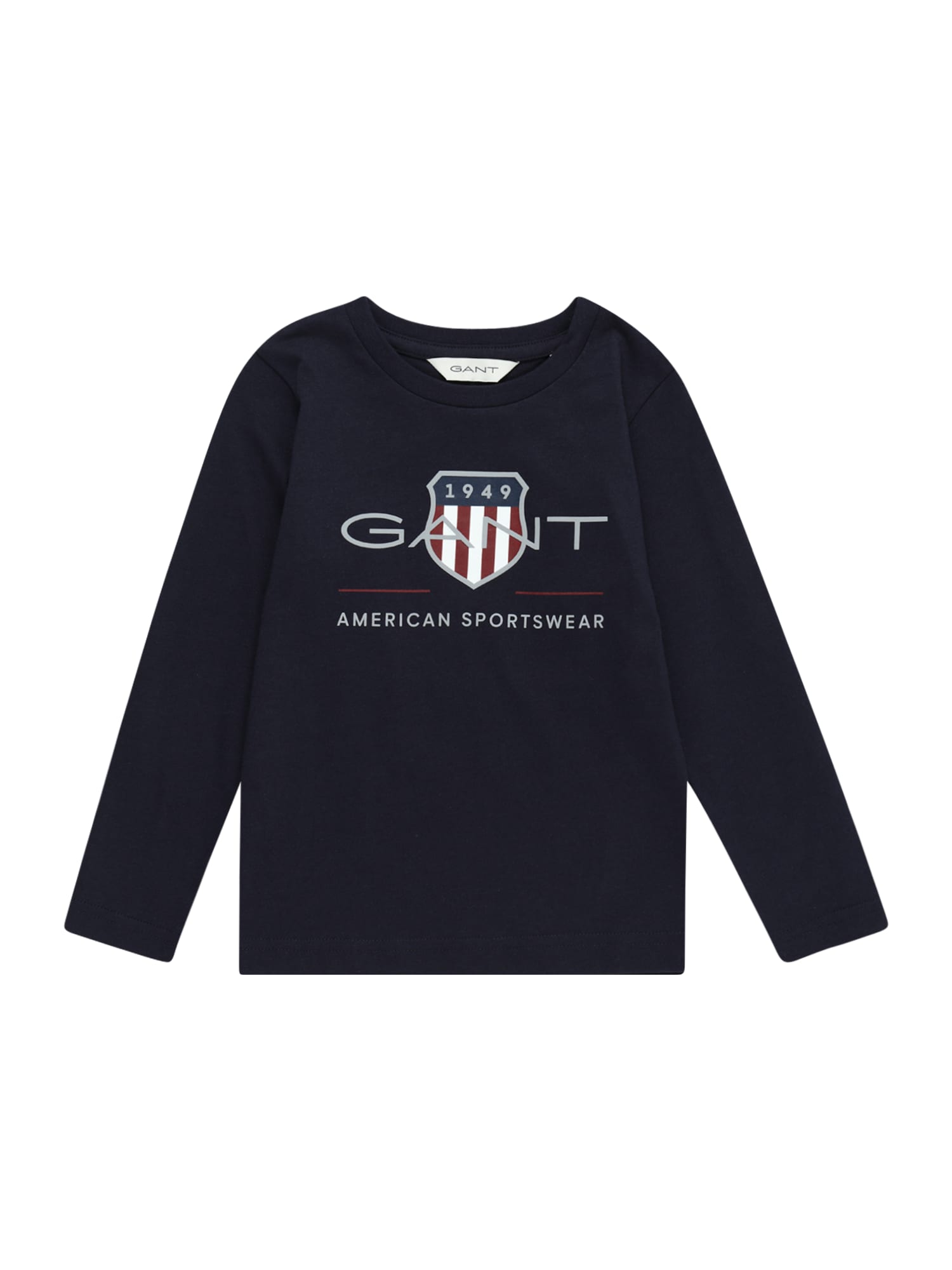 GANT Tricou  bleumarin / gri / roşu închis / alb