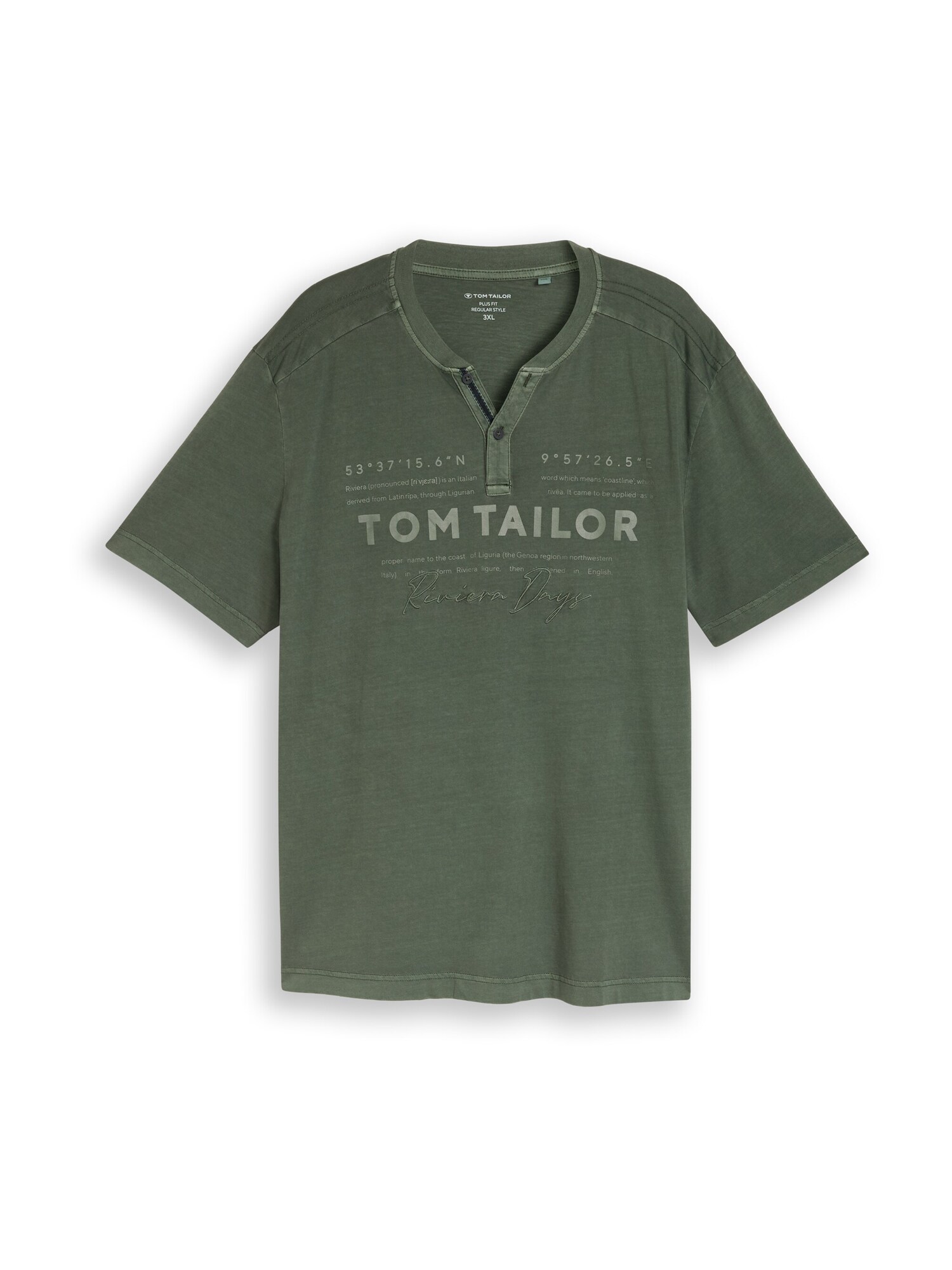 TOM TAILOR Men   Majica  pastelno zelena / tamno zelena