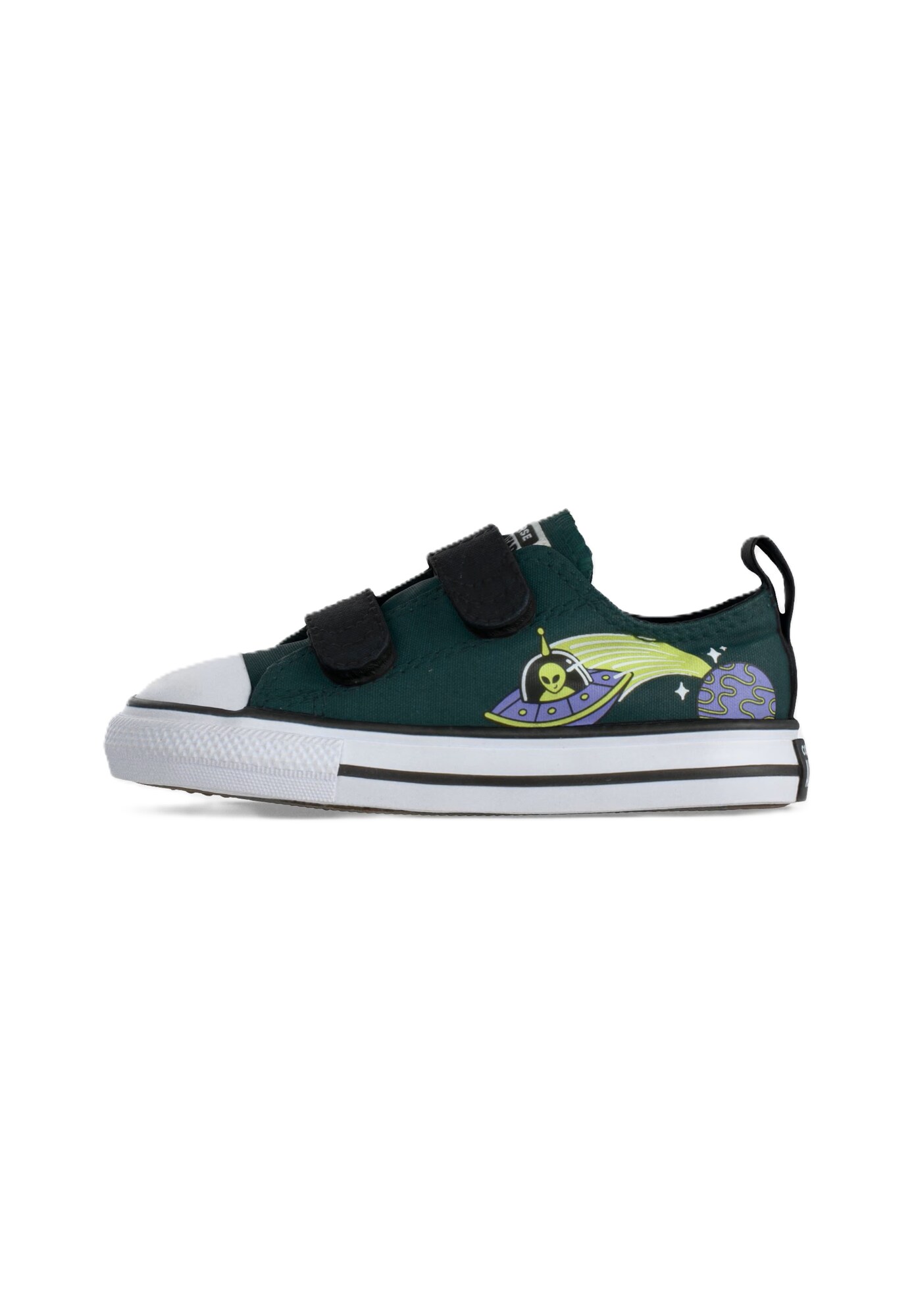 CONVERSE Sneaker CTAS 2V OX verde jad / verde iarbă / mov lavandă / negru