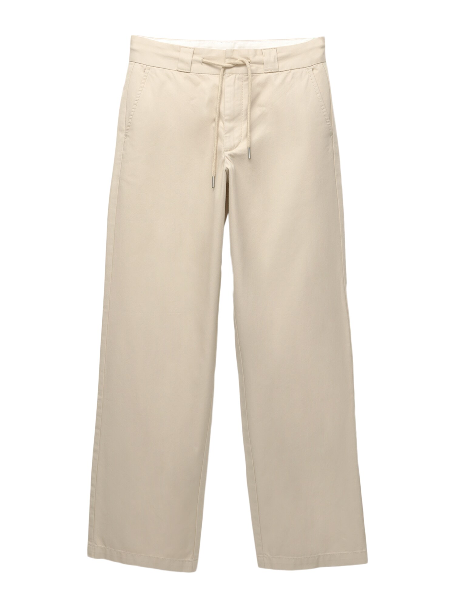 Pull&Bear Chino nadrág  krém akciós termékkép 1