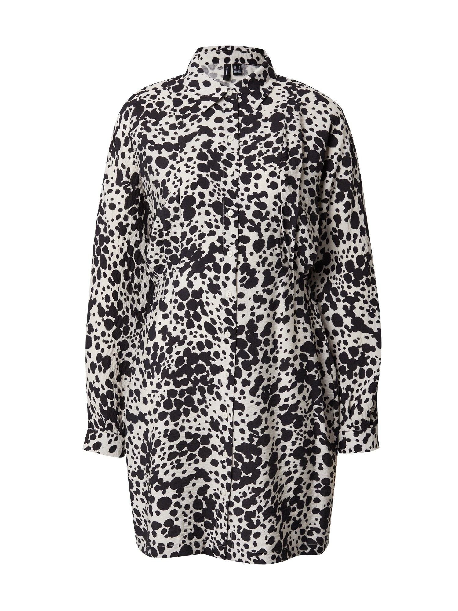 VERO MODA Košeľové šaty 'JOSIEDORA'  svetlosivá / čierna
