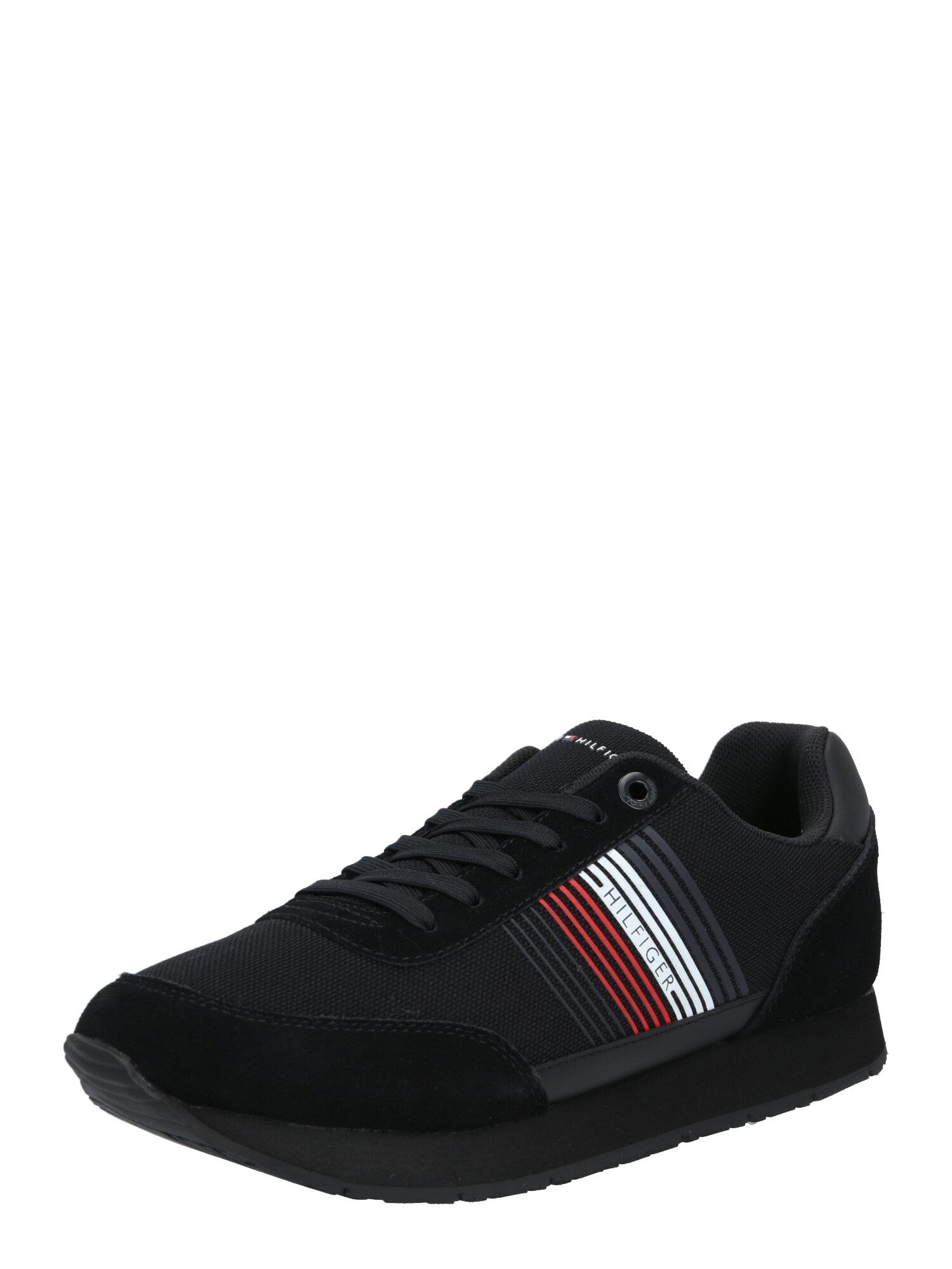 TOMMY HILFIGER Sportbačiai be auliuko  juoda / tamsiai mėlyna / raudona / balta