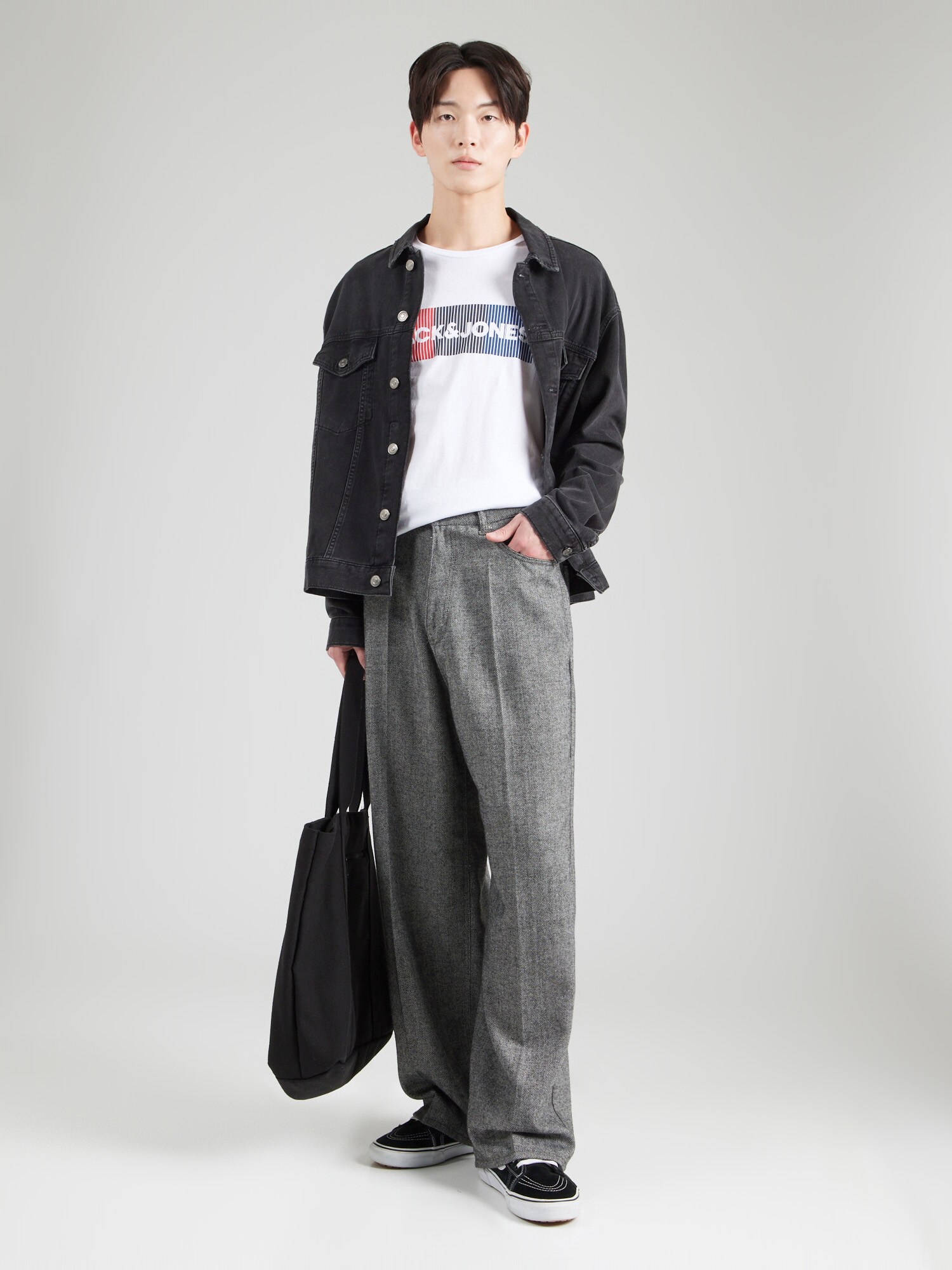 JACK & JONES Tričko námornícka modrá / červená / čierna / biela (obrázok 4)