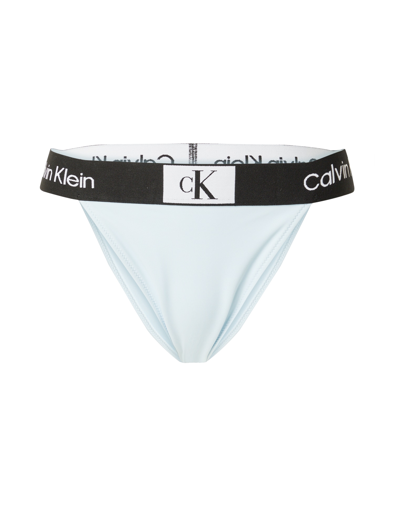 Calvin Klein Swimwear Долнище на бански тип бикини  светлосиньо / черно / бяло
