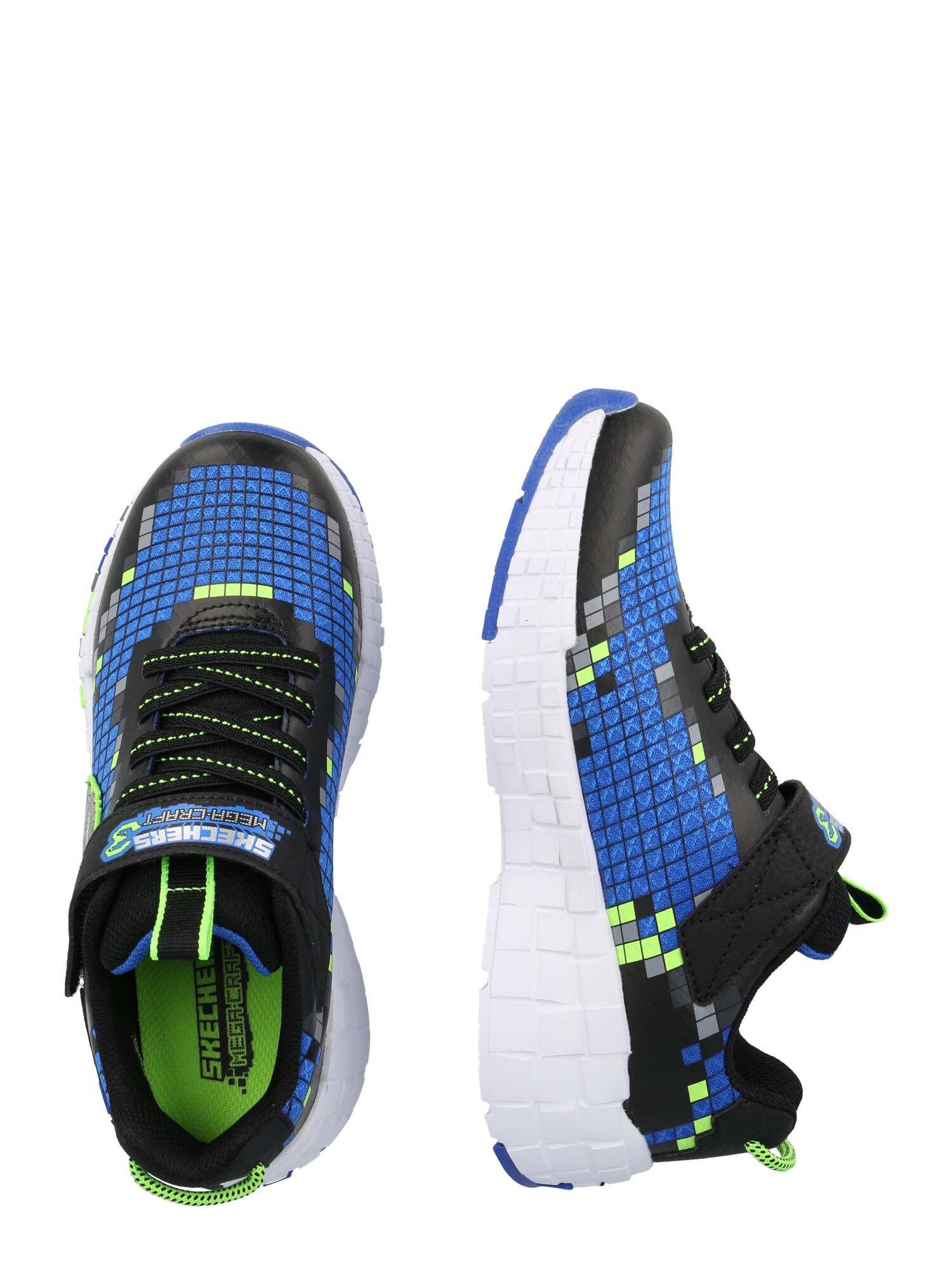 SKECHERS Sportcipő  kék / citromzöld / fekete termék 2. képe