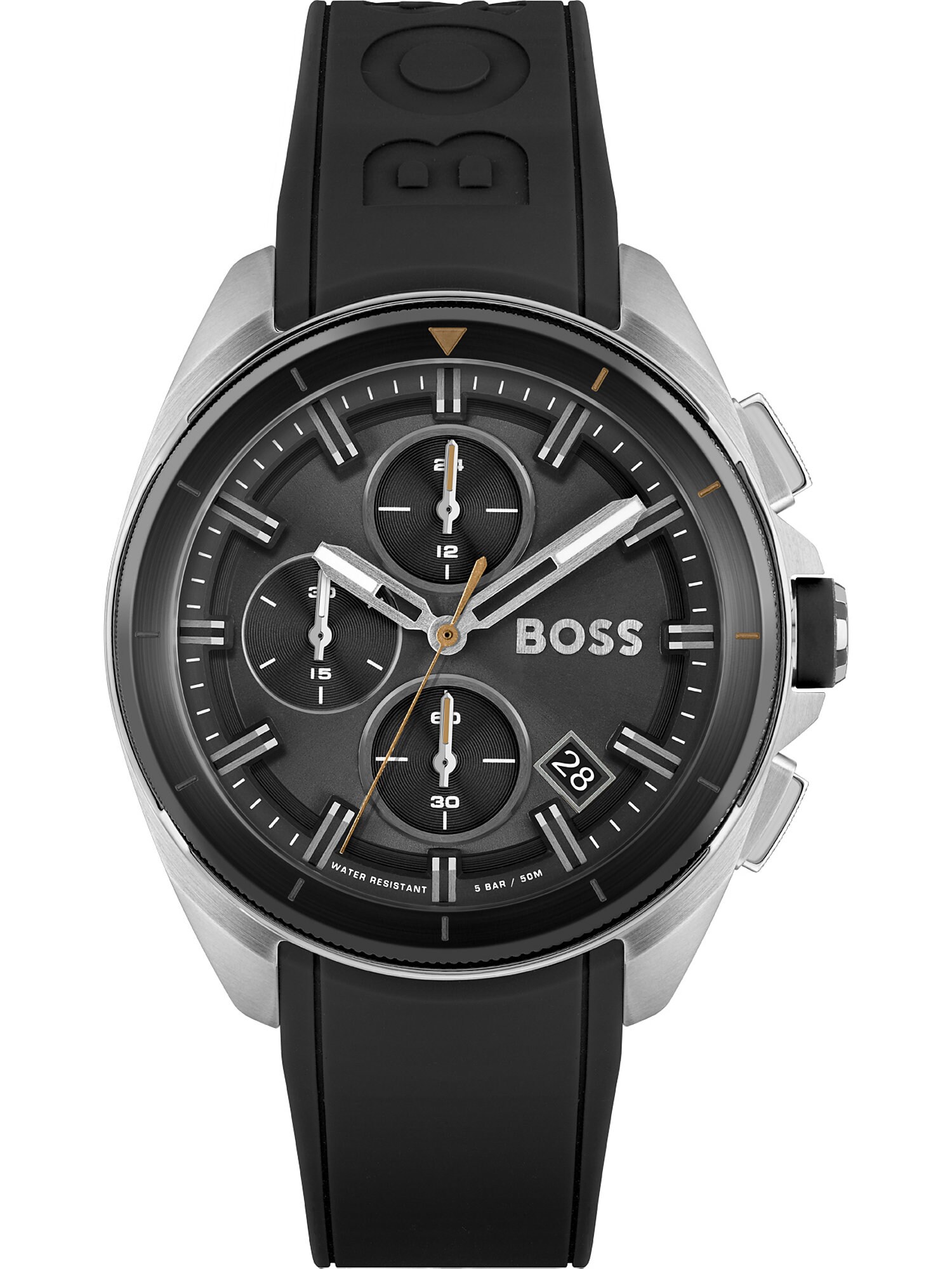 BOSS Black Analoginis (įprasto dizaino) laikrodis sidabrinė / juoda
