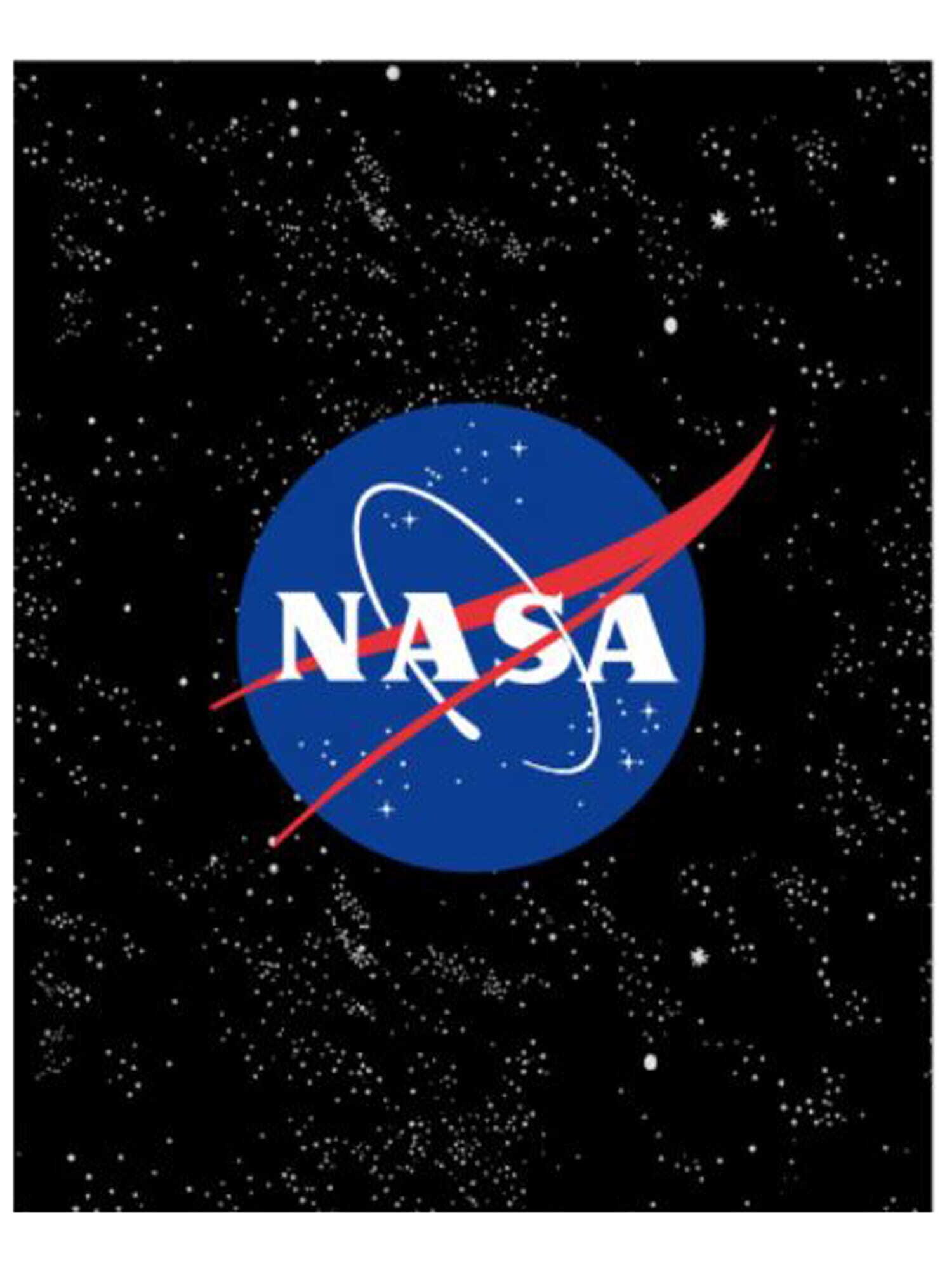 Nasa Deken 'Nasa' Blauw / Rood / Zwart / Wit