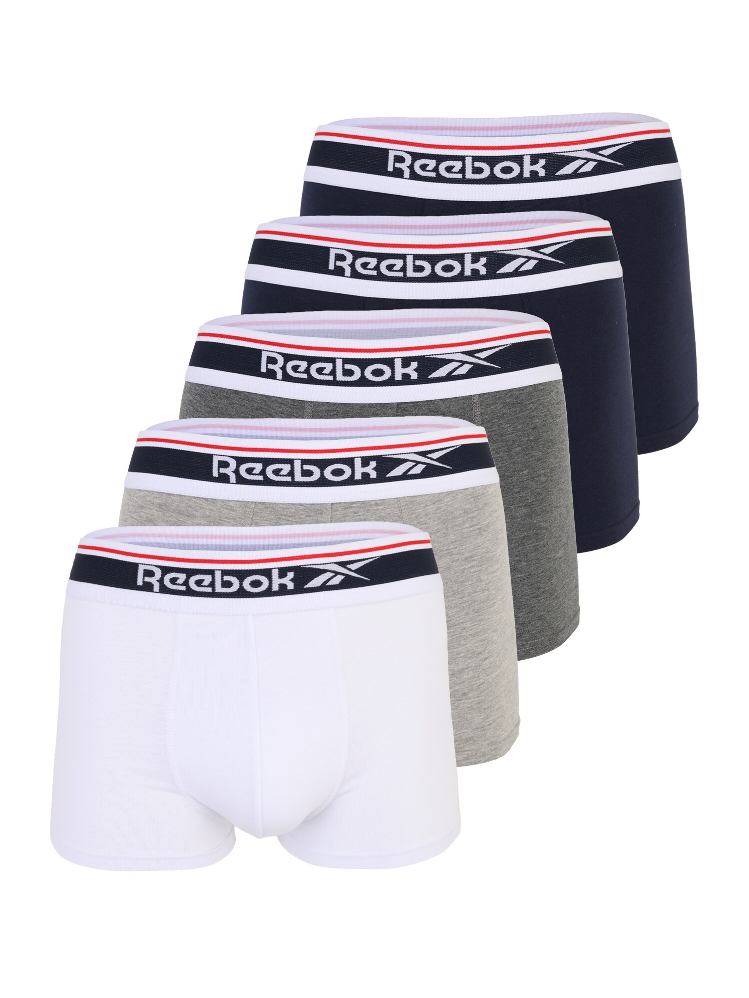 Reebok Boxerky 'JAY'  námornícka modrá / tmavomodrá / sivá melírovaná / biela