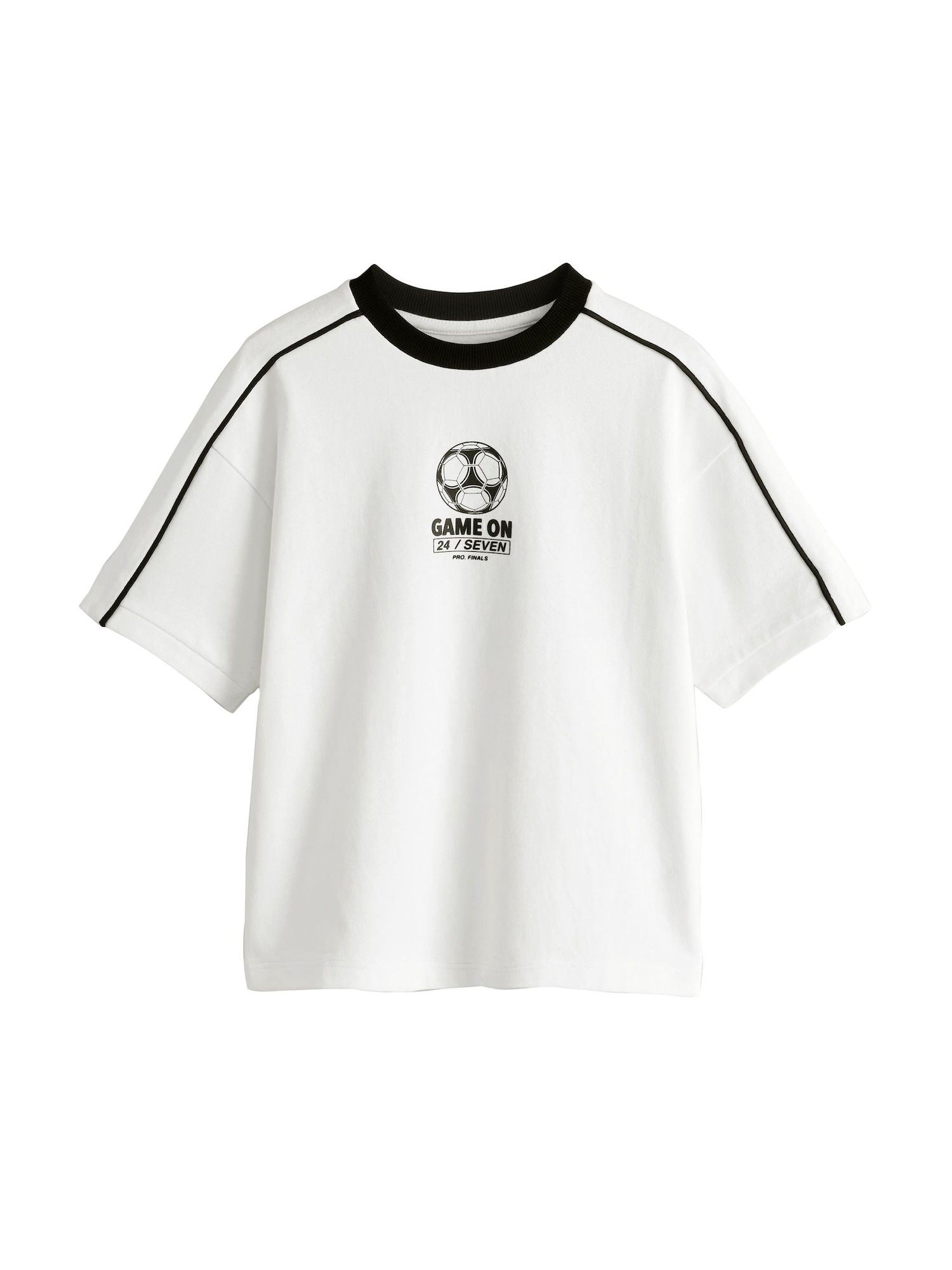 Next Tričko 'Fußball'  čierna / biela