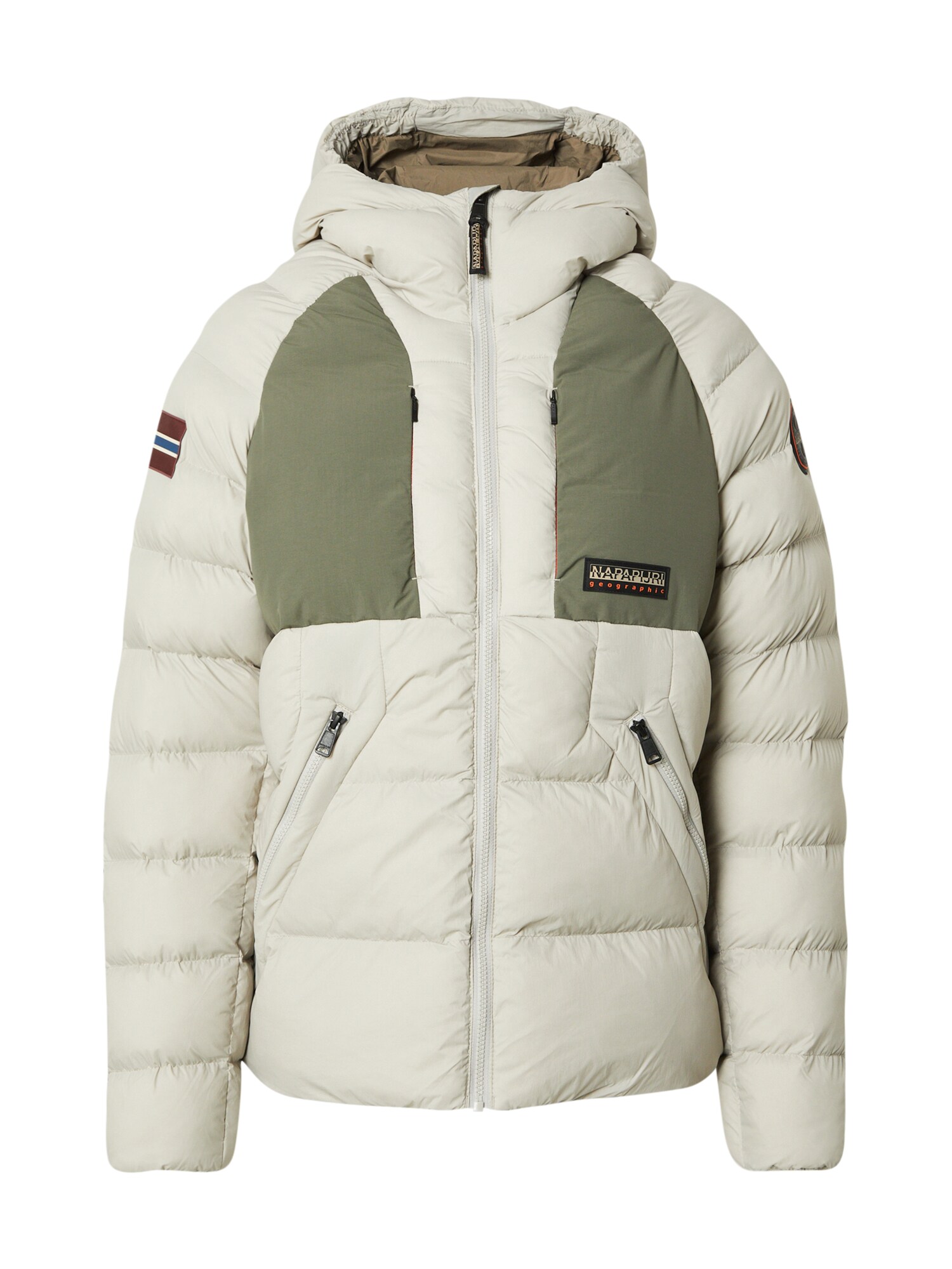 NAPAPIJRI Zimná bunda 'MOESA'  námornícka modrá / sivá / kaki