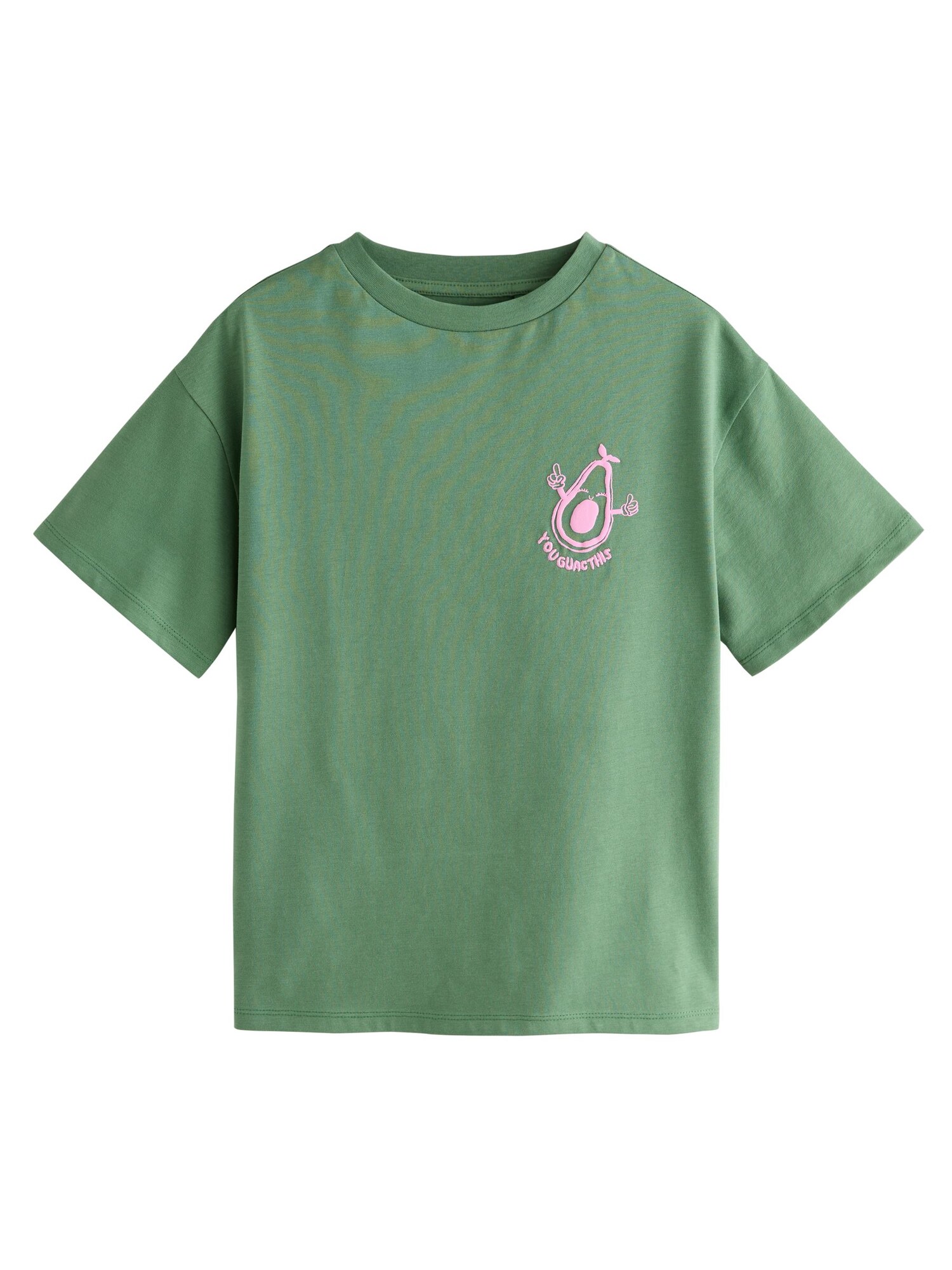 Next Tricou  verde / roz deschis