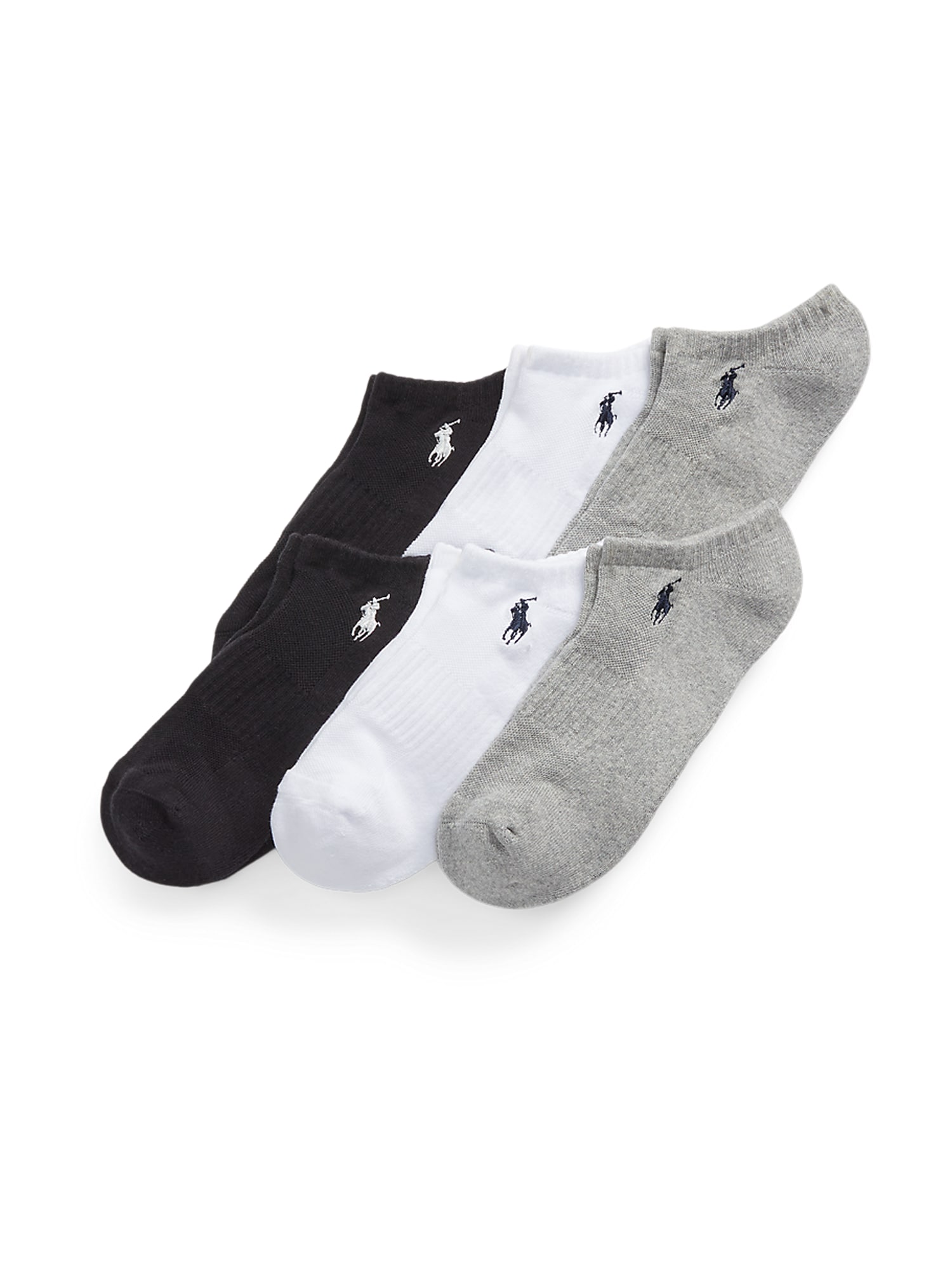 Polo Ralph Lauren Șosete joase  gri / negru / alb