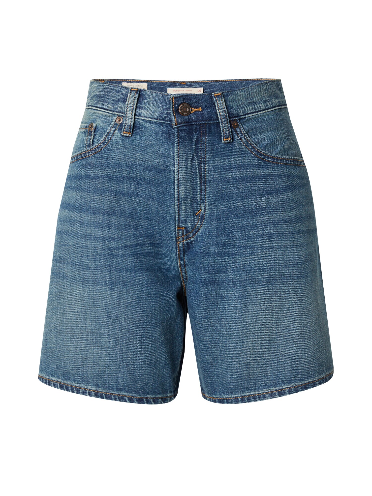 Thumbnail - Shorts 'HIGH BAGGY SHORT WHERES MY PHO IN LINEN DENIM'