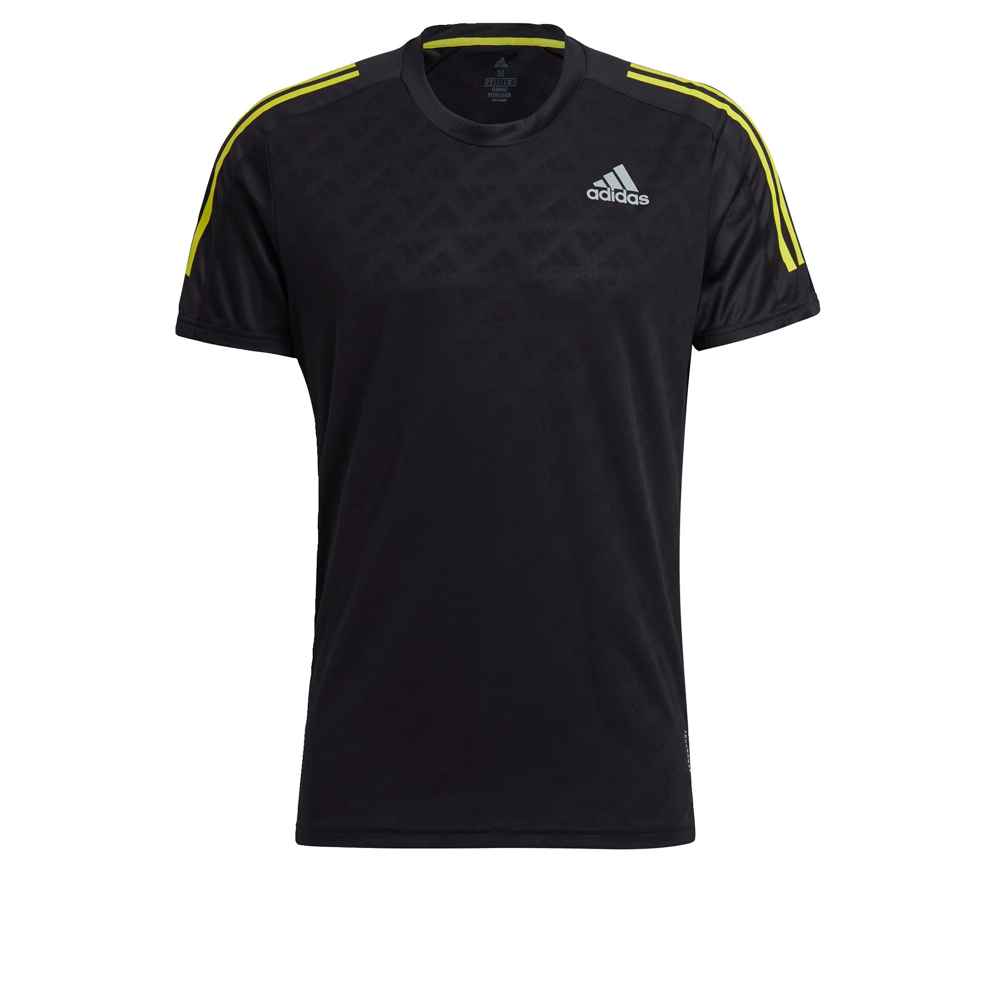 ADIDAS PERFORMANCE Sportiniai marškinėliai  juoda / balta / geltona