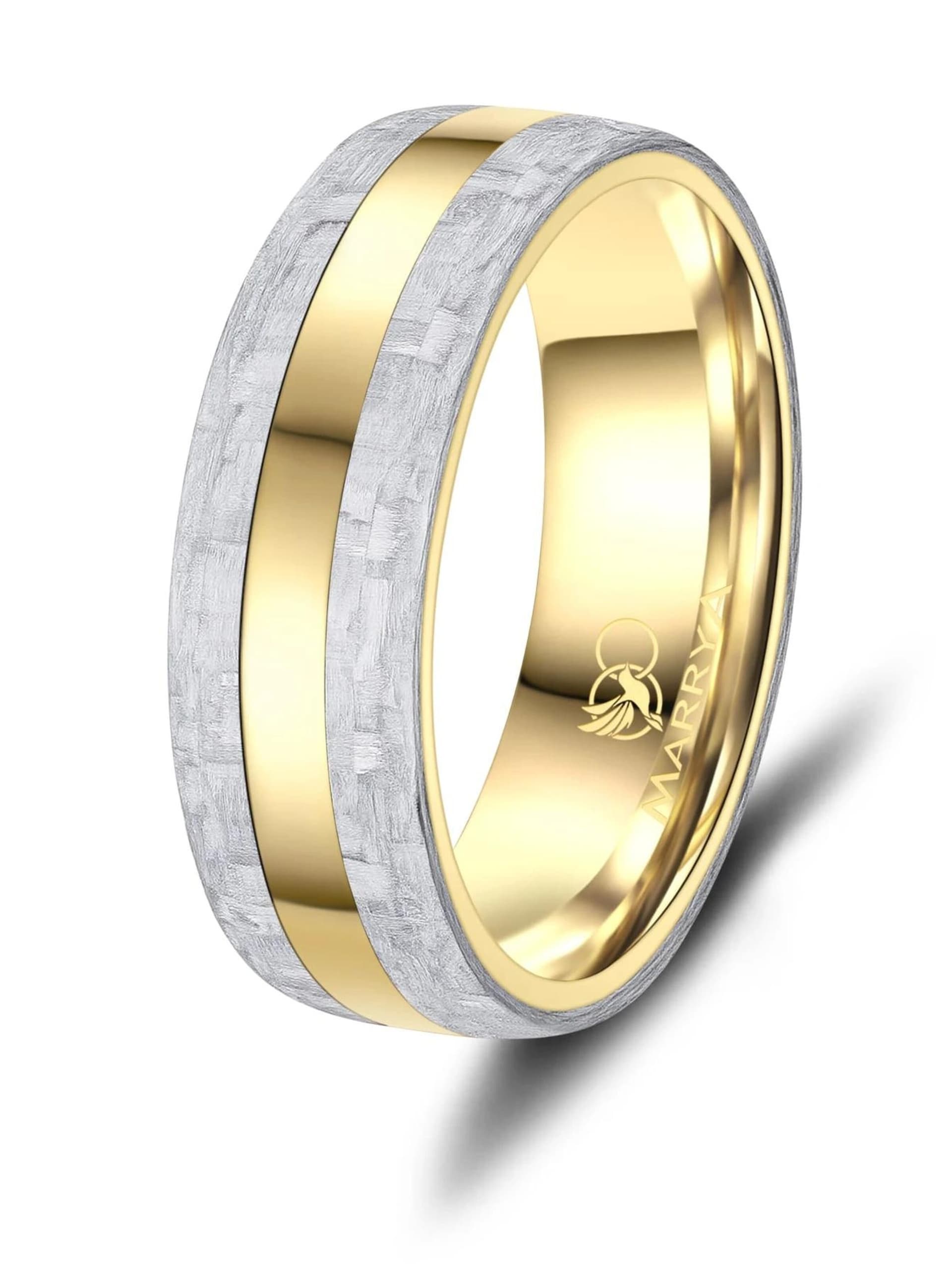 MARRYA Ring 'MARRYA CA-22 Eheringe aus Carbon' dam