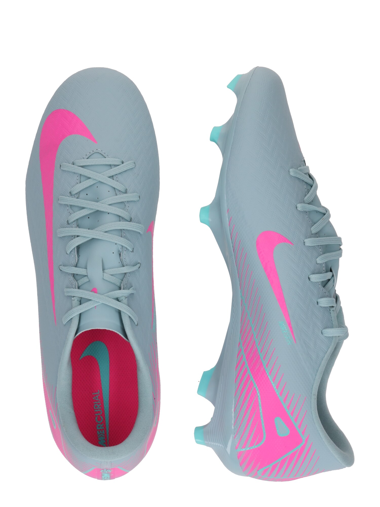 NIKE Futballcipők 'ZOOM VAPOR 16 ACADEMY'  türkiz / rózsaszín termék 2. képe