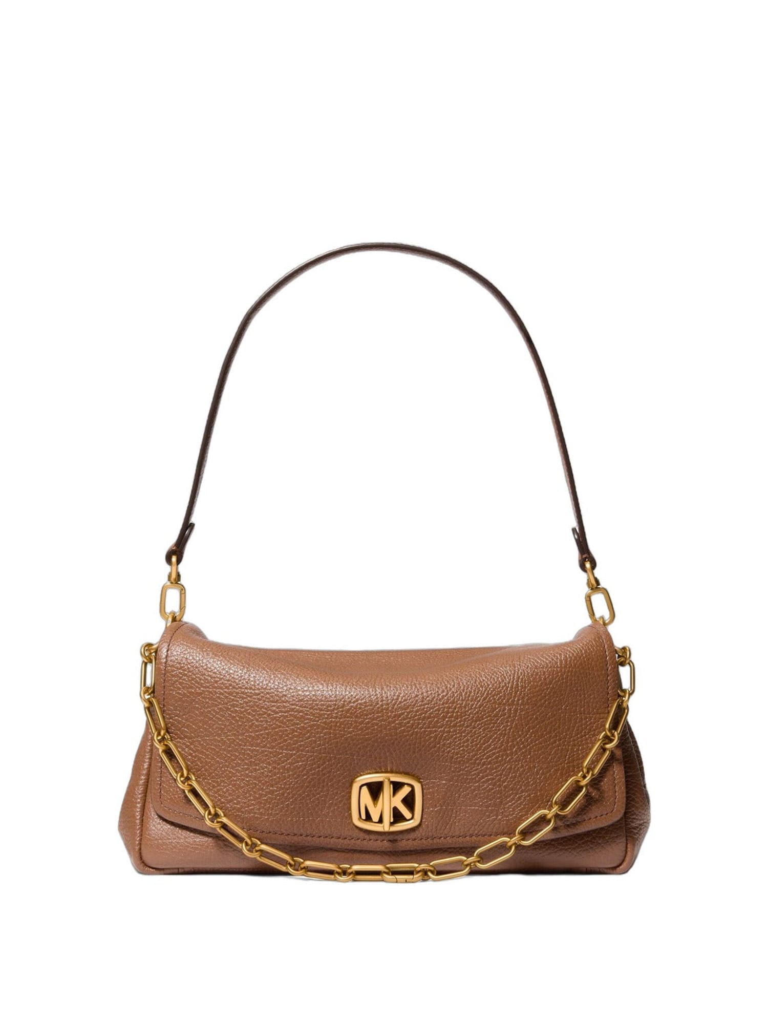 Axelremsväska 'Michael Kors Sac Bandoulière Cuir Bryant Grand Chaîne Cognac'