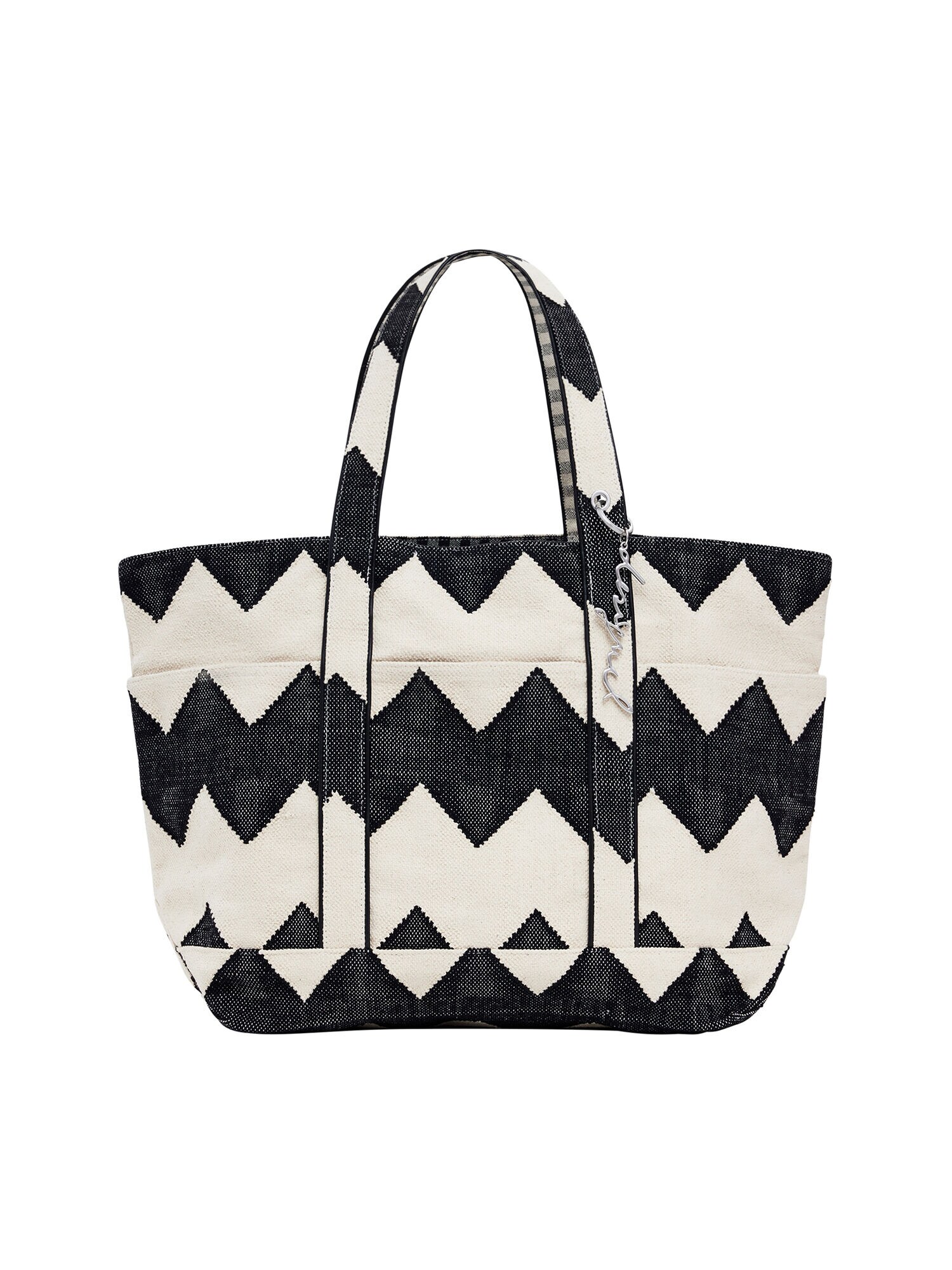 Desigual Shopper táska  fekete / fehér akciós termékkép 1