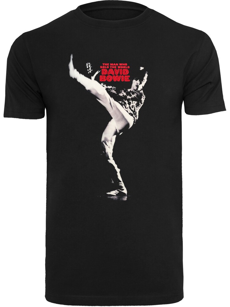 F4NT4STIC Shirt 'David Bowie The Man Who Sold The World' Herren Größe L rot / schwarz / weiß