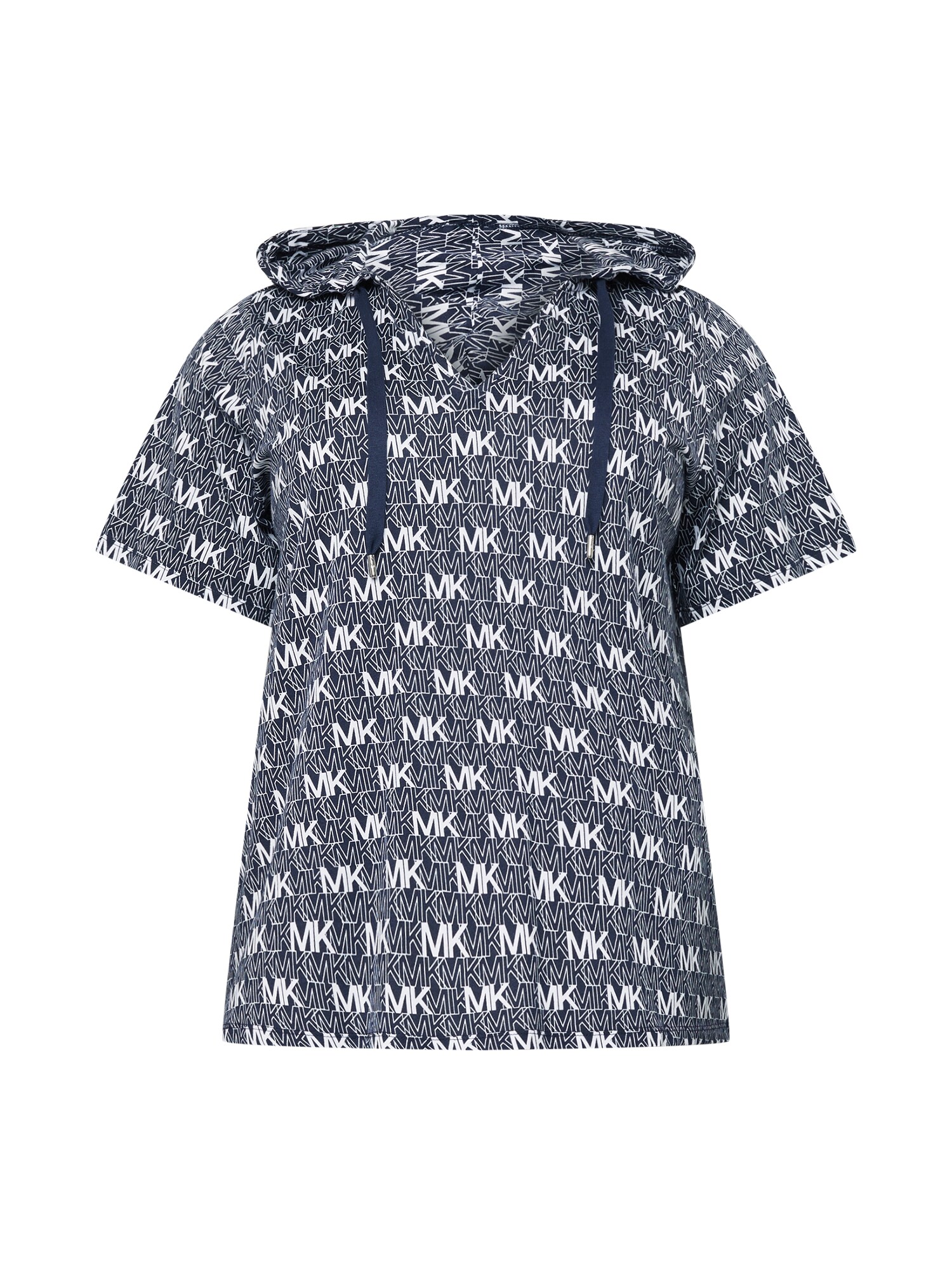 Michael Kors Plus Megztinis be užsegimo tamsiai mėlyna jūros spalva / balta