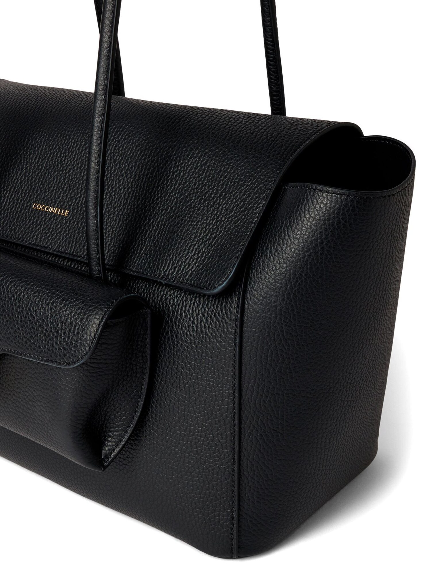 Coccinelle Bolso de mano 'Coccinelle Double Beat Handbag Grained Leather' negro – imagen 2