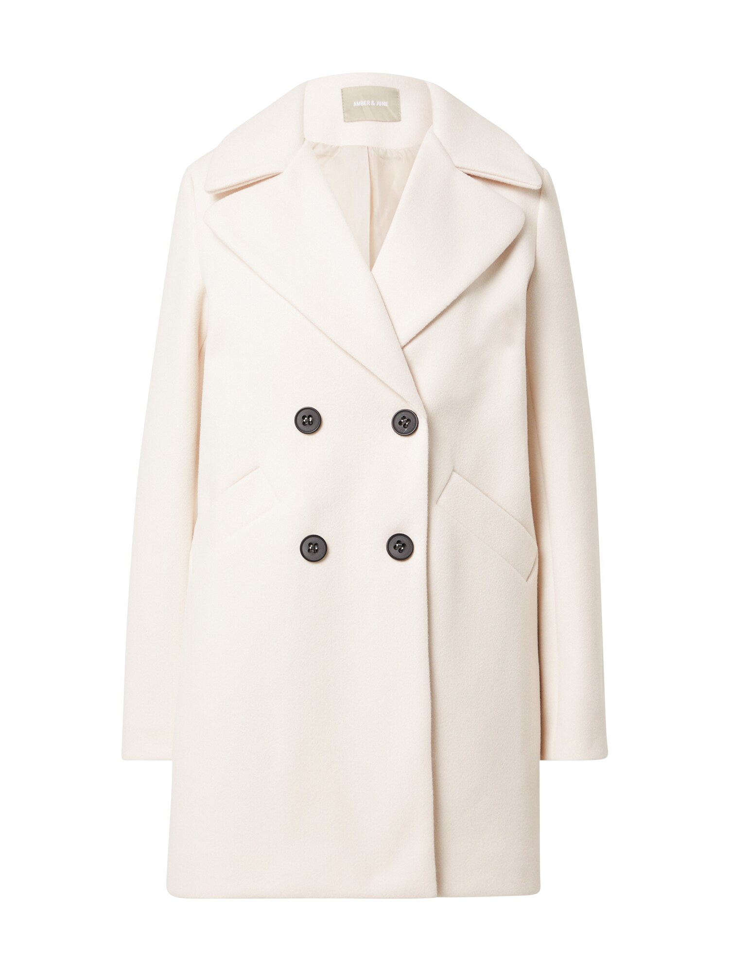 Amber & June Rudeninis-žieminis paltas  gelsvai pilka spalva