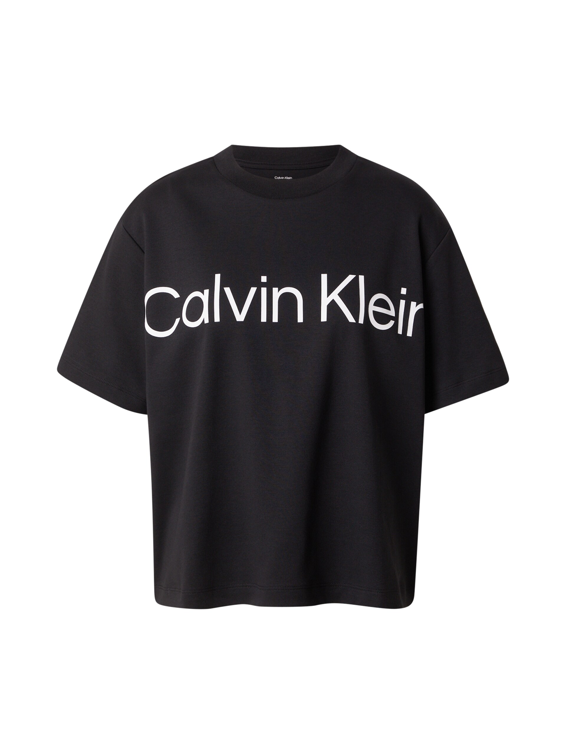 Calvin Klein Jeans T-shirt 'Boxy Cropped Logo' dam