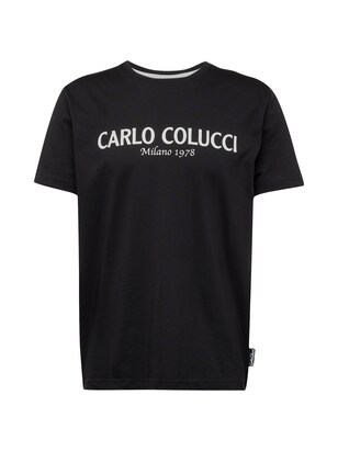 carlo colucci Shirt ‘Di Comun’ Zwart / Wit