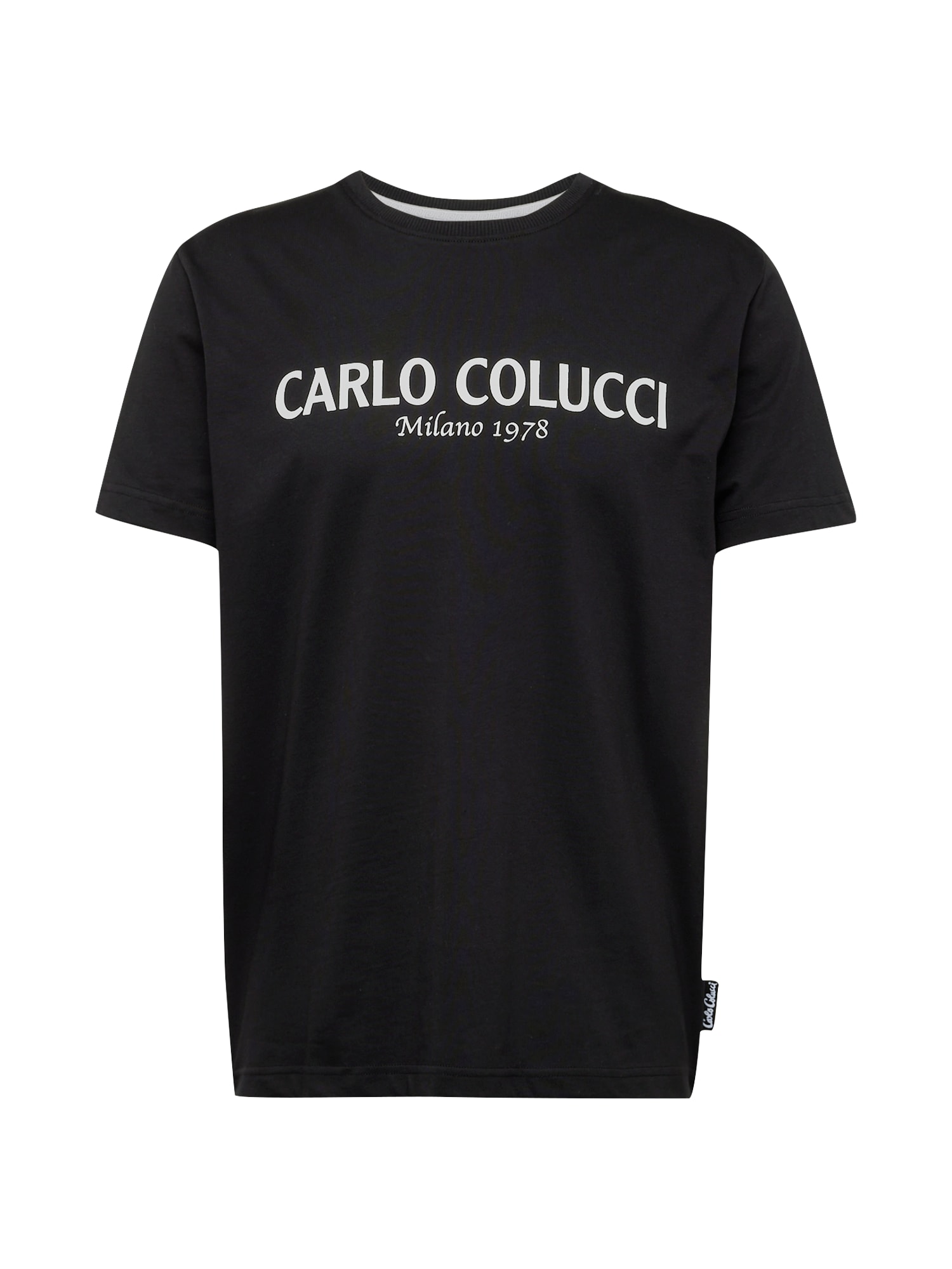 Carlo Colucci Tričko 'Di Comun'  čierna / biela