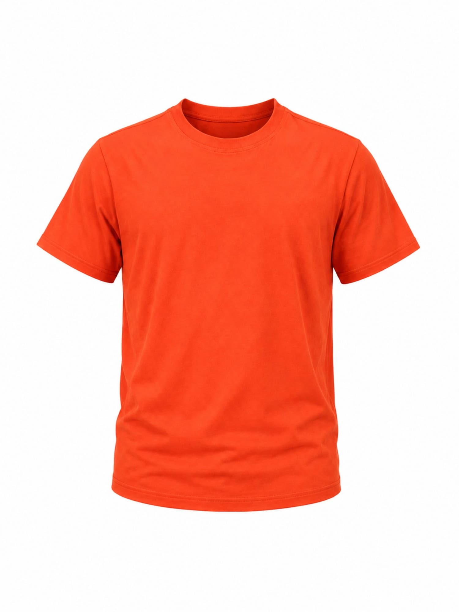 PANTONECLO Camiseta 'Pantoneclo Men’s Crew Neck Short Sleeve T-Shirt'  rojo anaranjado