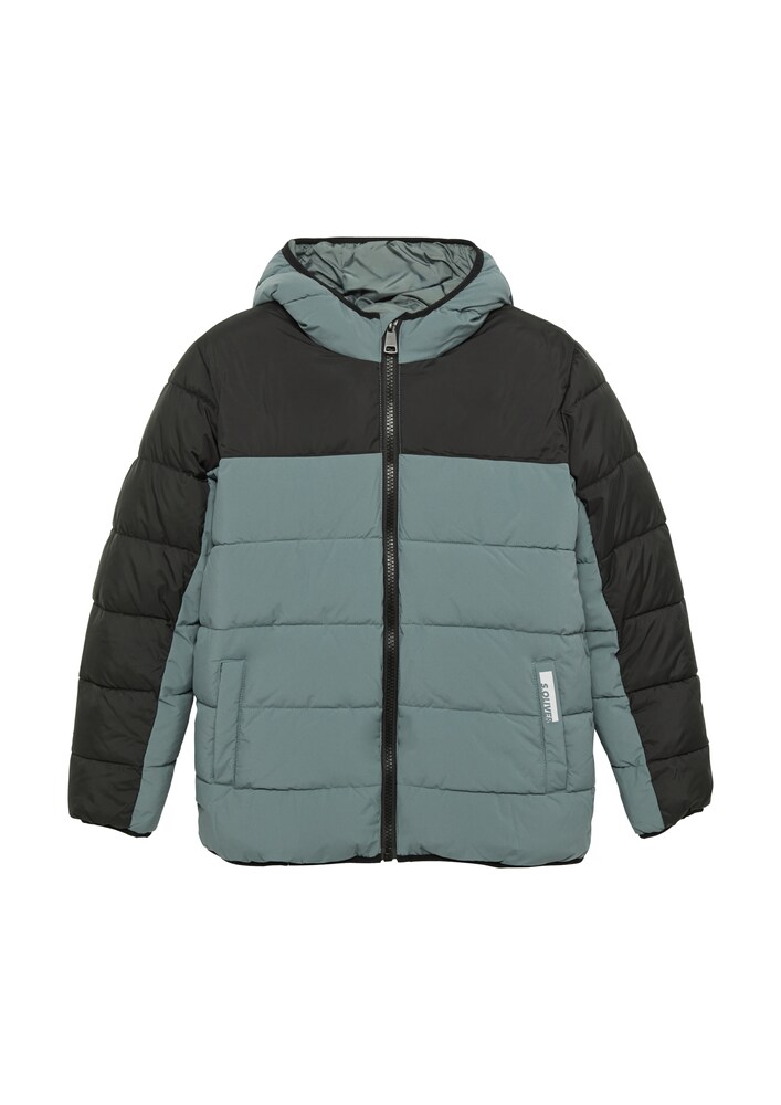 s.Oliver Jacke Jungen Größe 152/158 dunkelgrün / schwarz