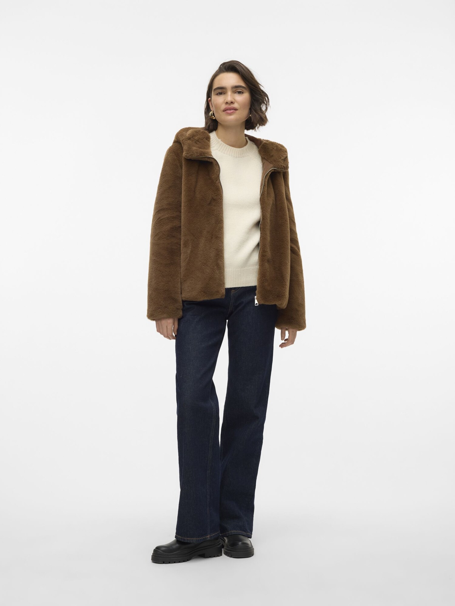 VERO MODA Átmeneti dzseki  sötét barna termék 2. képe