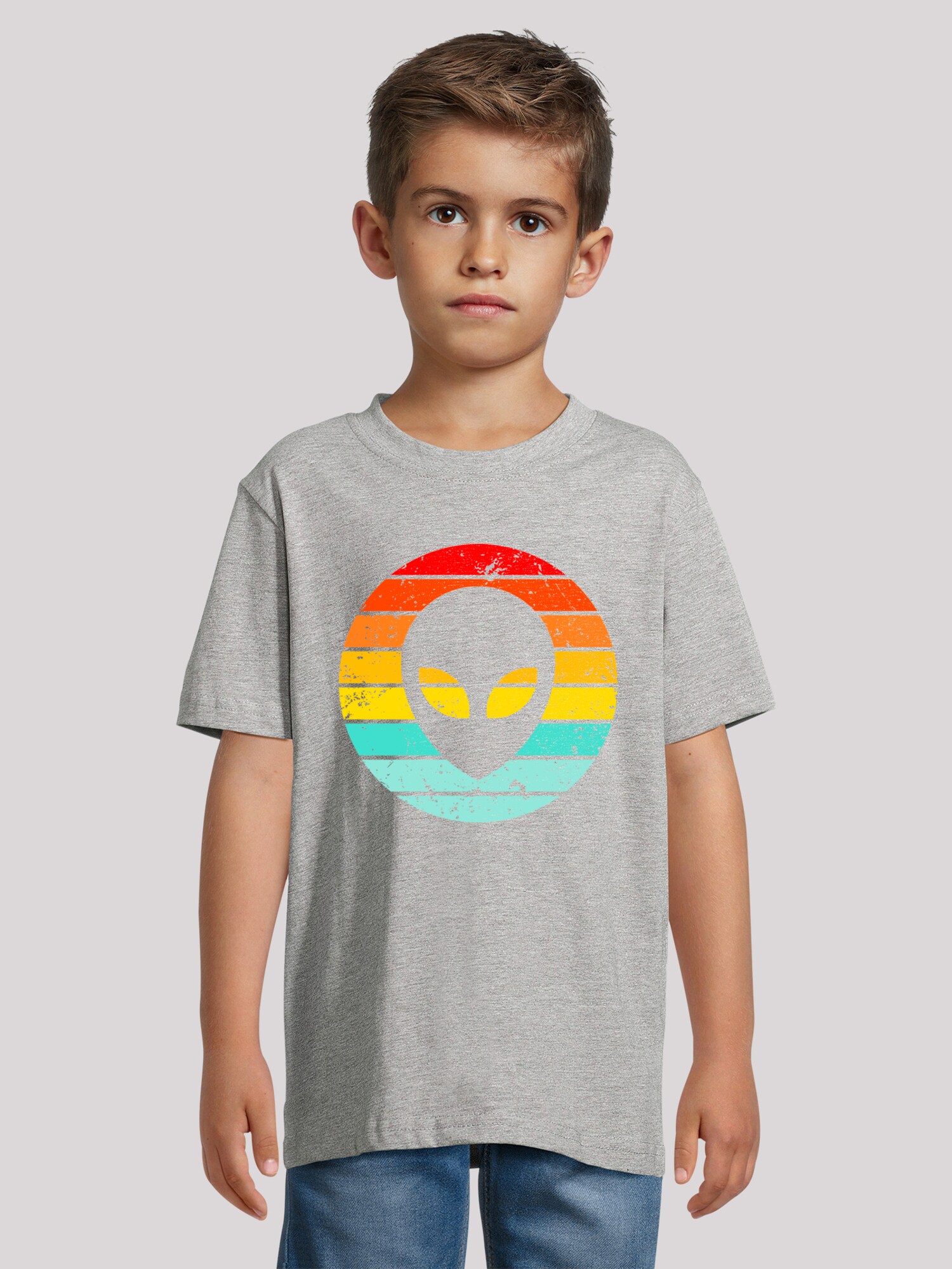 Thumbnail - F4NT4STIC T-Shirt Alien Retro Sonnenuntergang