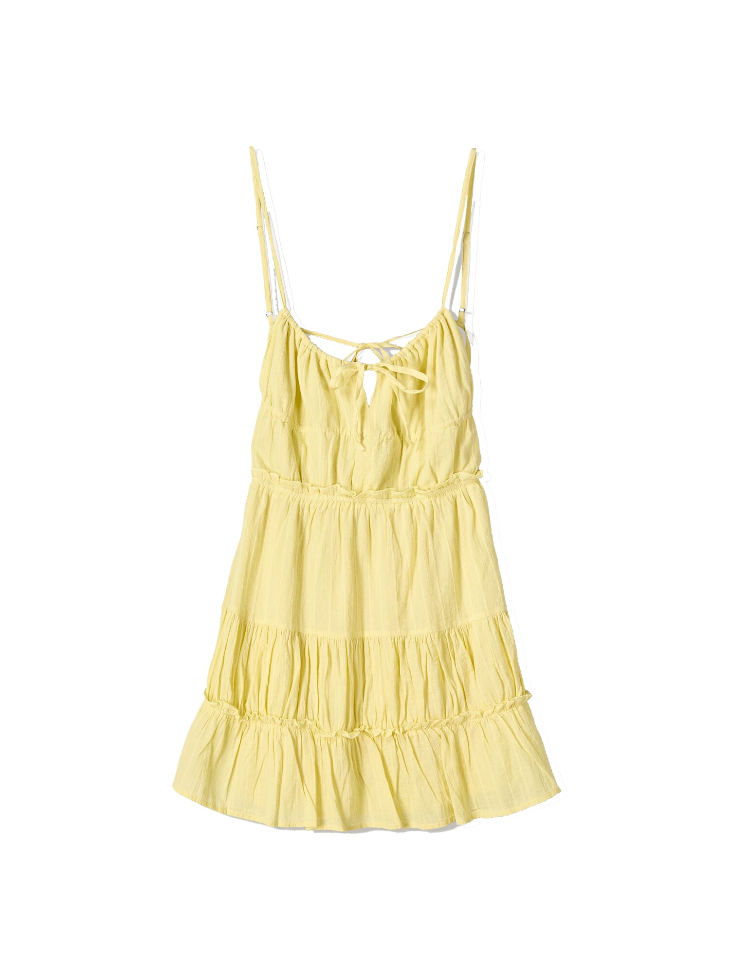 Bershka Rochie de vară  galben lămâie