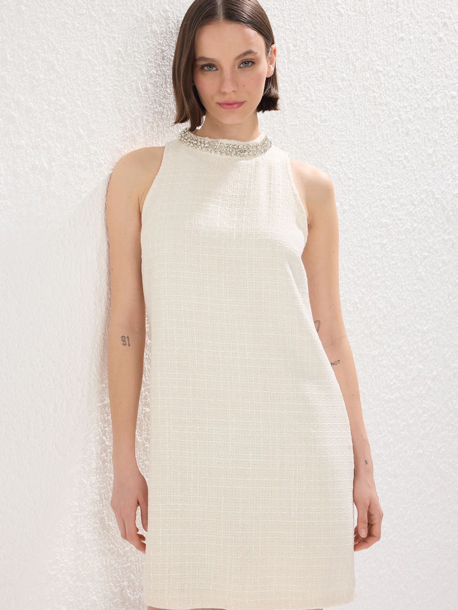 Trendyol Rochie  ecru