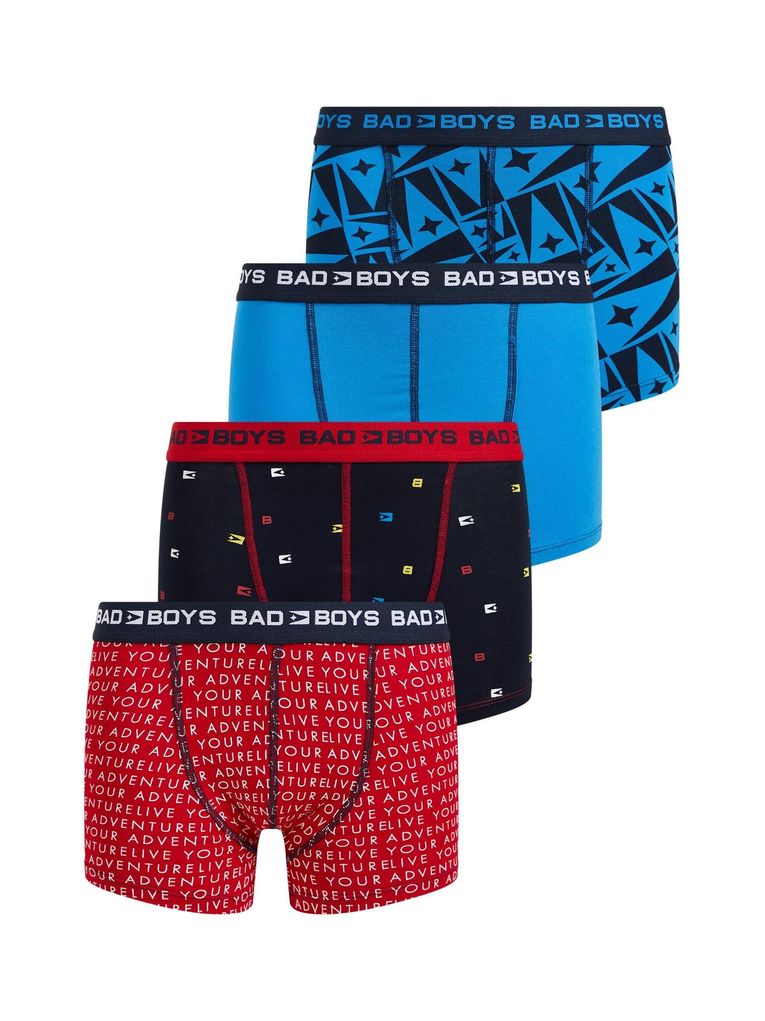 WE Fashion Apatinės kelnaitės mėlyna / rūdžių raudona