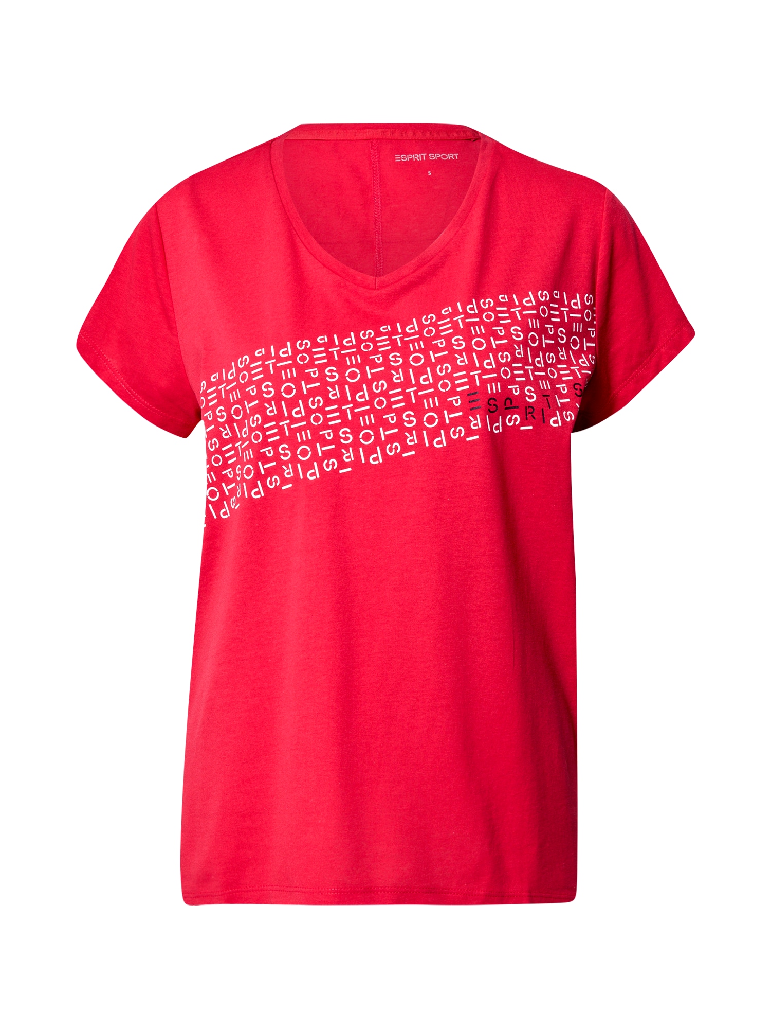 ESPRIT SPORT Sportiniai marškinėliai  raudona / balta