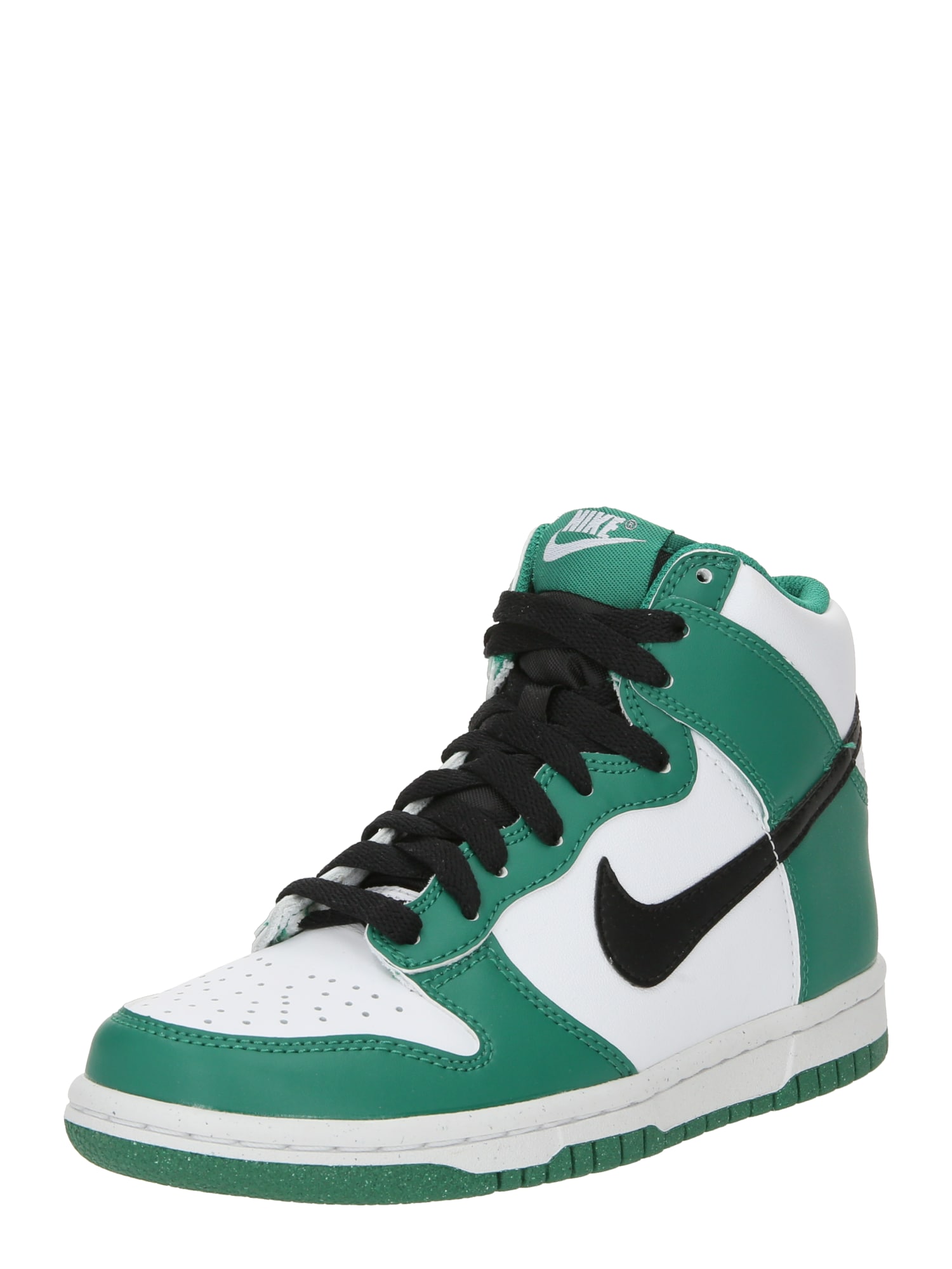 Nike Sportswear Sneaker 'DUNK'  verde închis / negru / alb