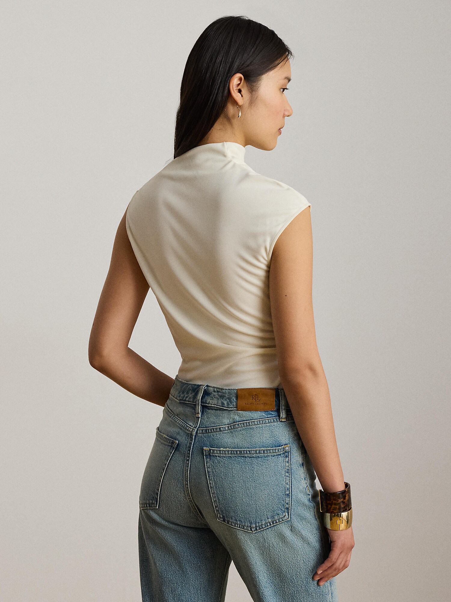 Lauren Ralph Lauren Camiseta crema – imagen 7