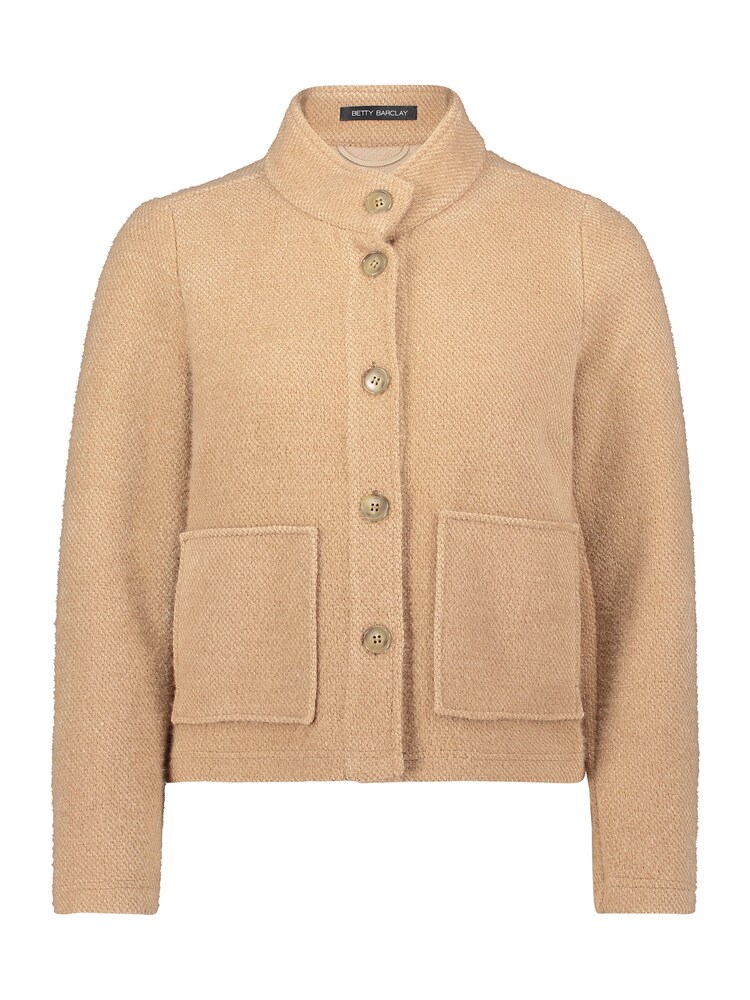 Betty Barclay Blazer-Jacke mit Knöpfen Damen Größe 44 beige